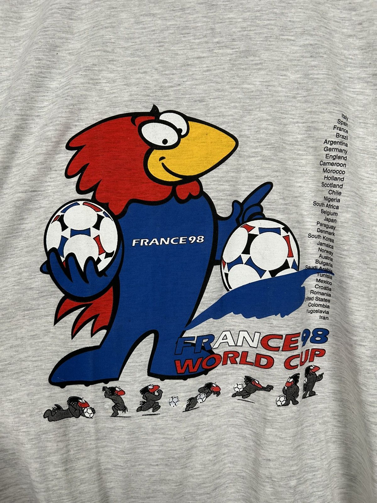 Vintage Vintage France 1998 World Cup Soccer Football Graphic Tee Size US L / EU 52-54 / 3 - 3 Thumbnail