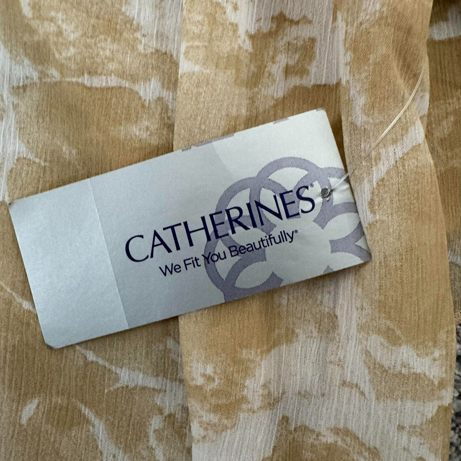 Other Catherines Blouse 3X 26/28 Plus Boho Asymmetrical Watercolor Size 3XL / US 20-22 - 4 Thumbnail