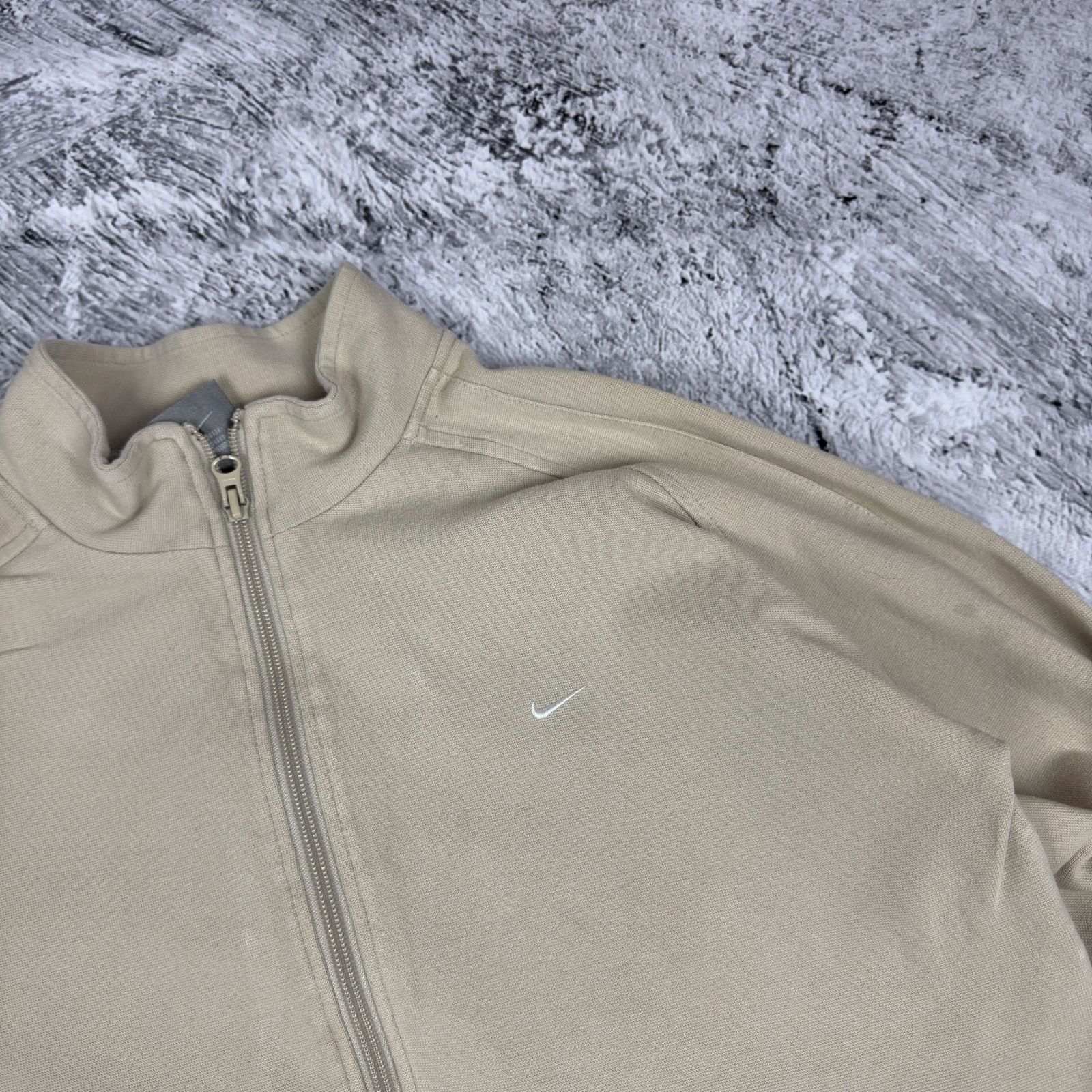 Nike Nike Sportswear Mens Beige Solo Swoosh Full Zip Track Jacket Size US L / EU 52-54 / 3 - 4 Thumbnail