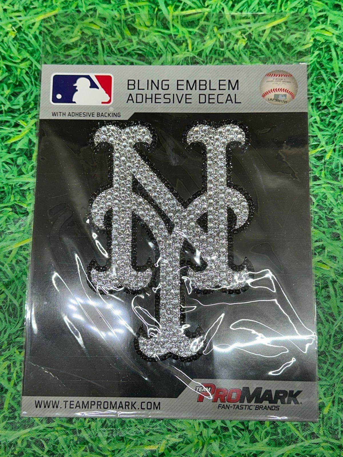 MLB New York Mets Auto Emblem [NEW] MLB Decal Sticker Rhinestone Size ONE SIZE - 1 Thumbnail