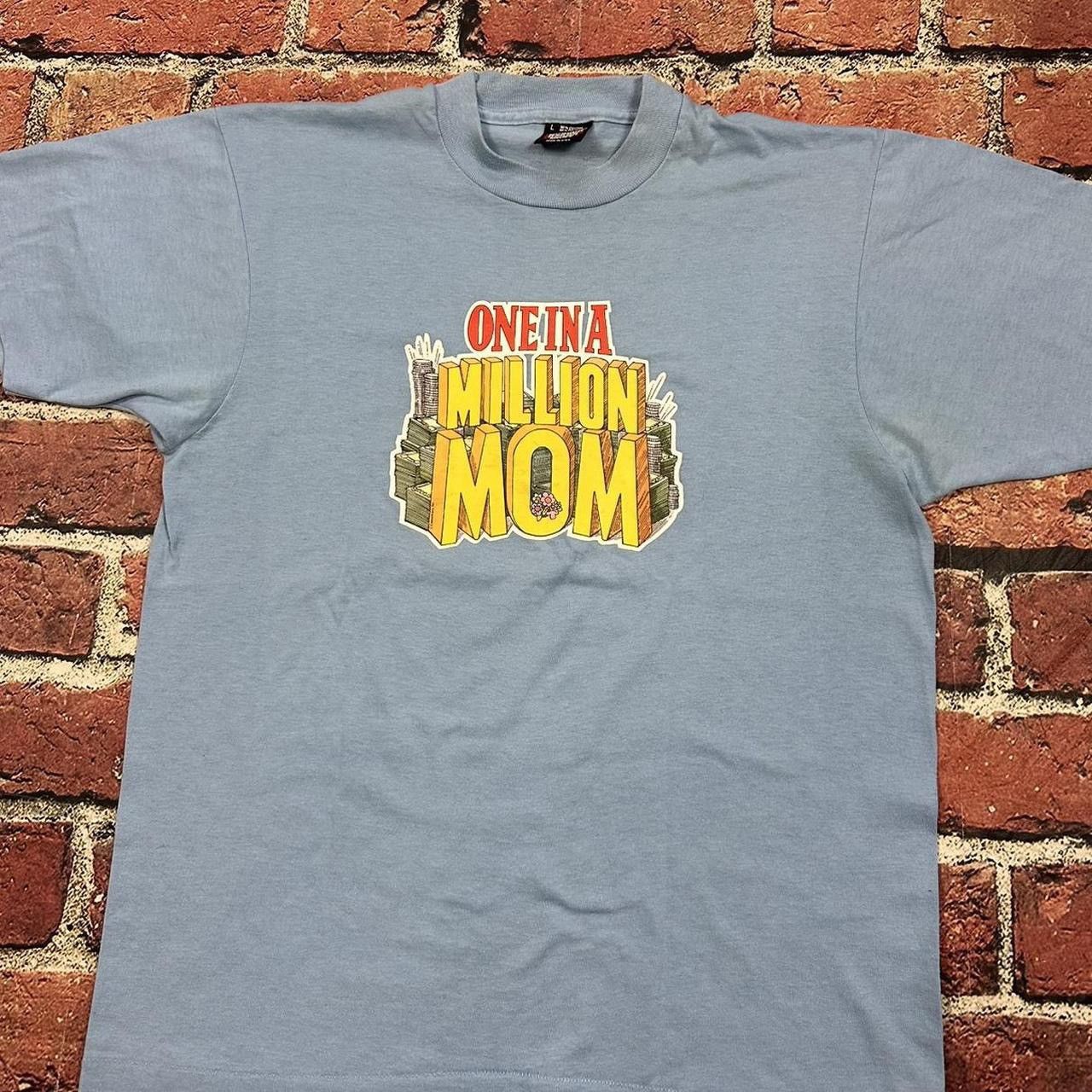 Other Vintage One in a Million Mom T Shirt Single Stitch 80s 90s Size US L / EU 52-54 / 3 - 4 Thumbnail