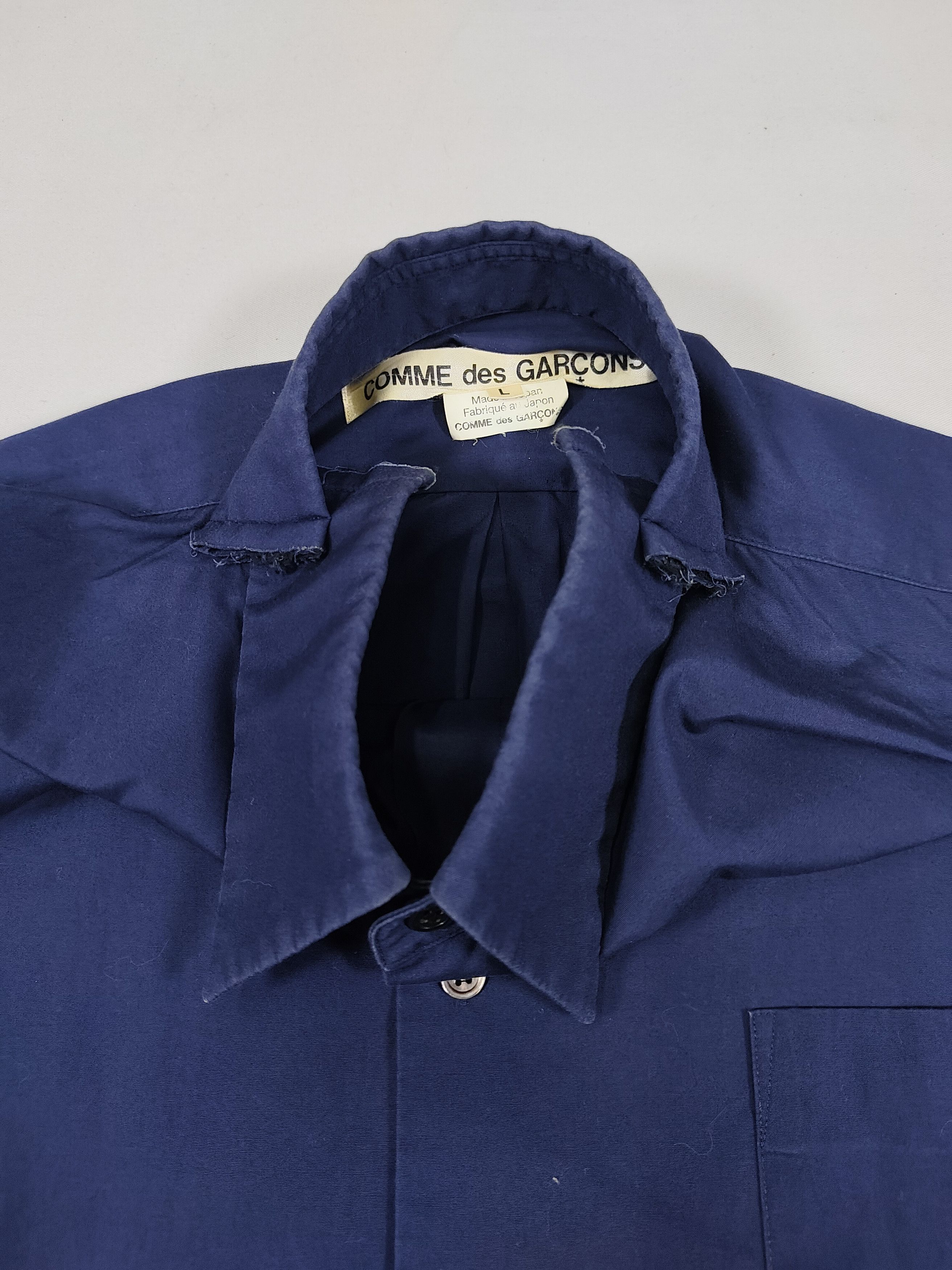 Comme des Garcons AD18 CDG-Minimal Deconstructed Split Docking Oversized Shirt Size L / US 10 / IT 46 - 10 Thumbnail