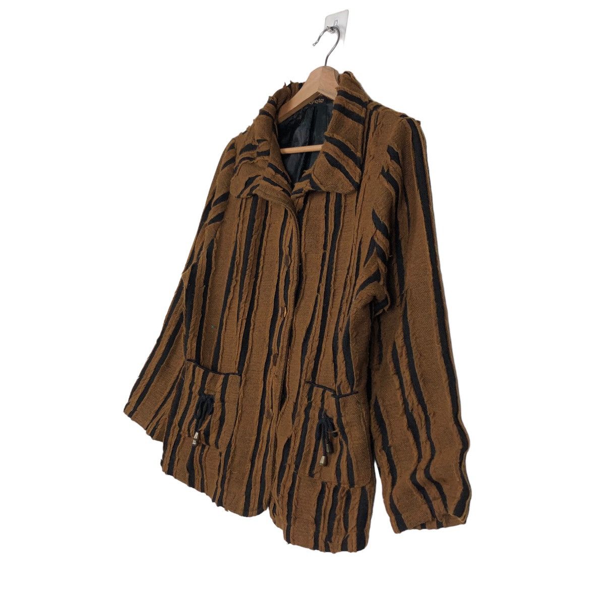 Japanese Brand 🔥Vintage Pleated Button Jacket Japan Inspire Issey Miyake Size US M / EU 48-50 / 2 - 2 Thumbnail