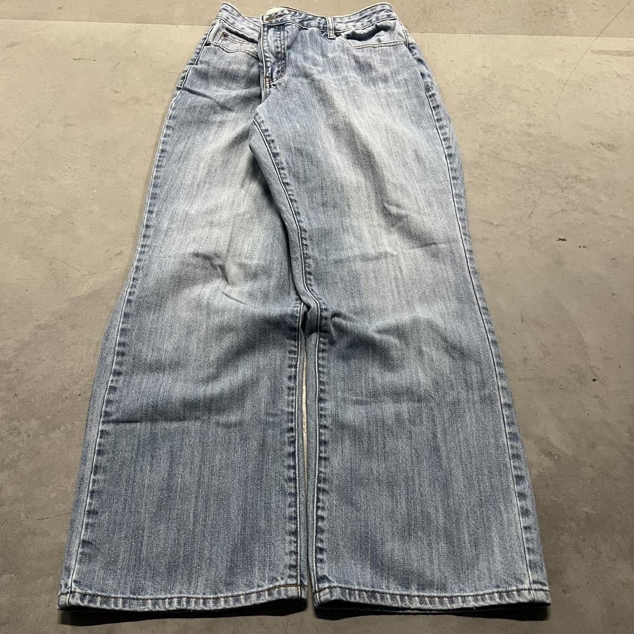 Other Vintage Y2K/2000s Baggy Bootcut Blue Light wash Denim Jeans! Size 36" / US 14 / IT 50 - 3 Thumbnail