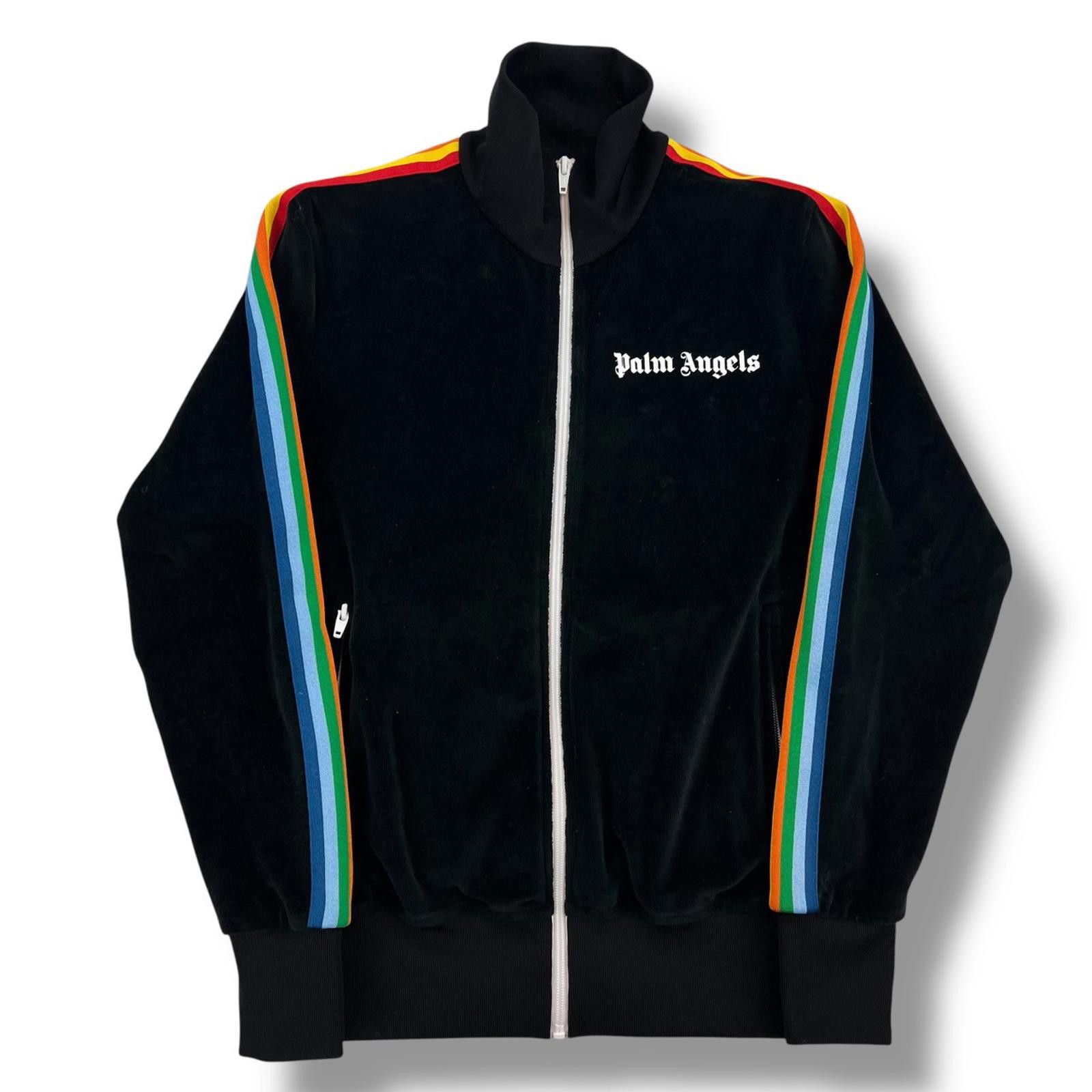 Palm Angels Palm Angels Rainbow Velour Track Jacket Size US XS / EU 42 / 0 - 2 Thumbnail