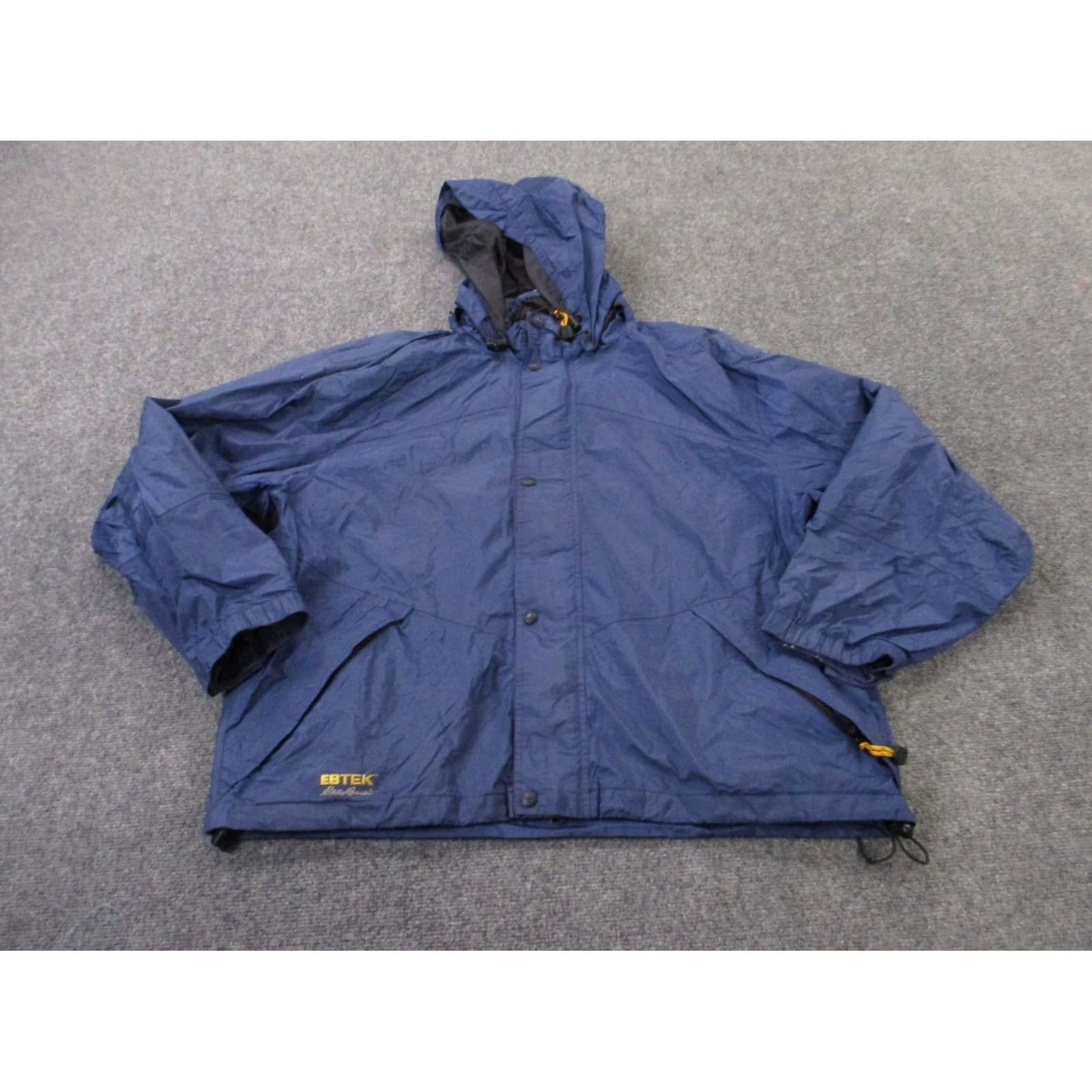 Eddie Bauer Eddie Bauer Jacket Men L Blue Ebtek Hiking Rain Coat Outdoor Windbreaker Zip Full Zip Hooded Water Resistant Lightweight Pockets Size US L / EU 52-54 / 3 - 2 Thumbnail