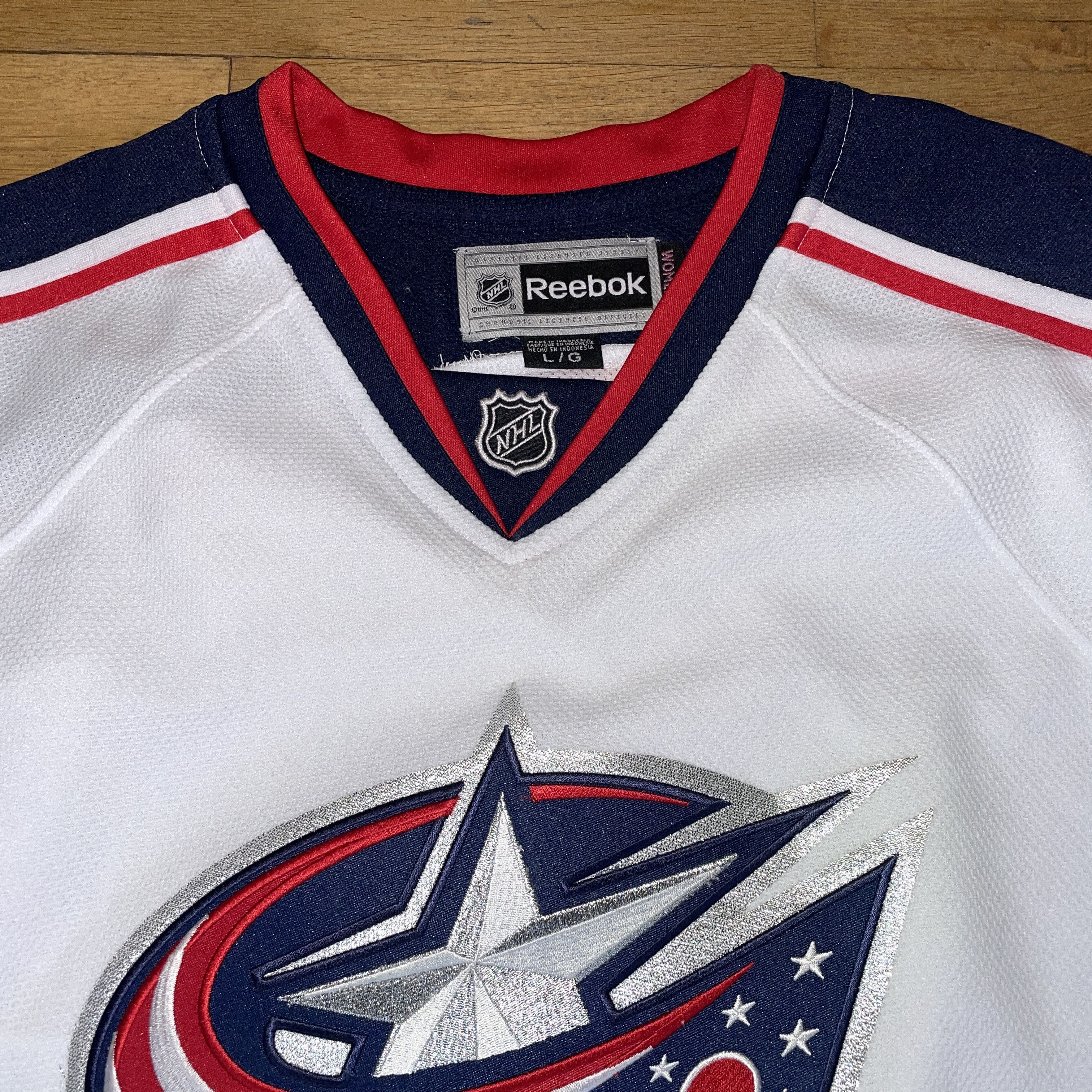 NHL × Reebok REEBOK NHL COLUMBUS BLUE JACKETS WOMEN'S JERSEY Size L Size L / US 10 / IT 46 - 3 Thumbnail