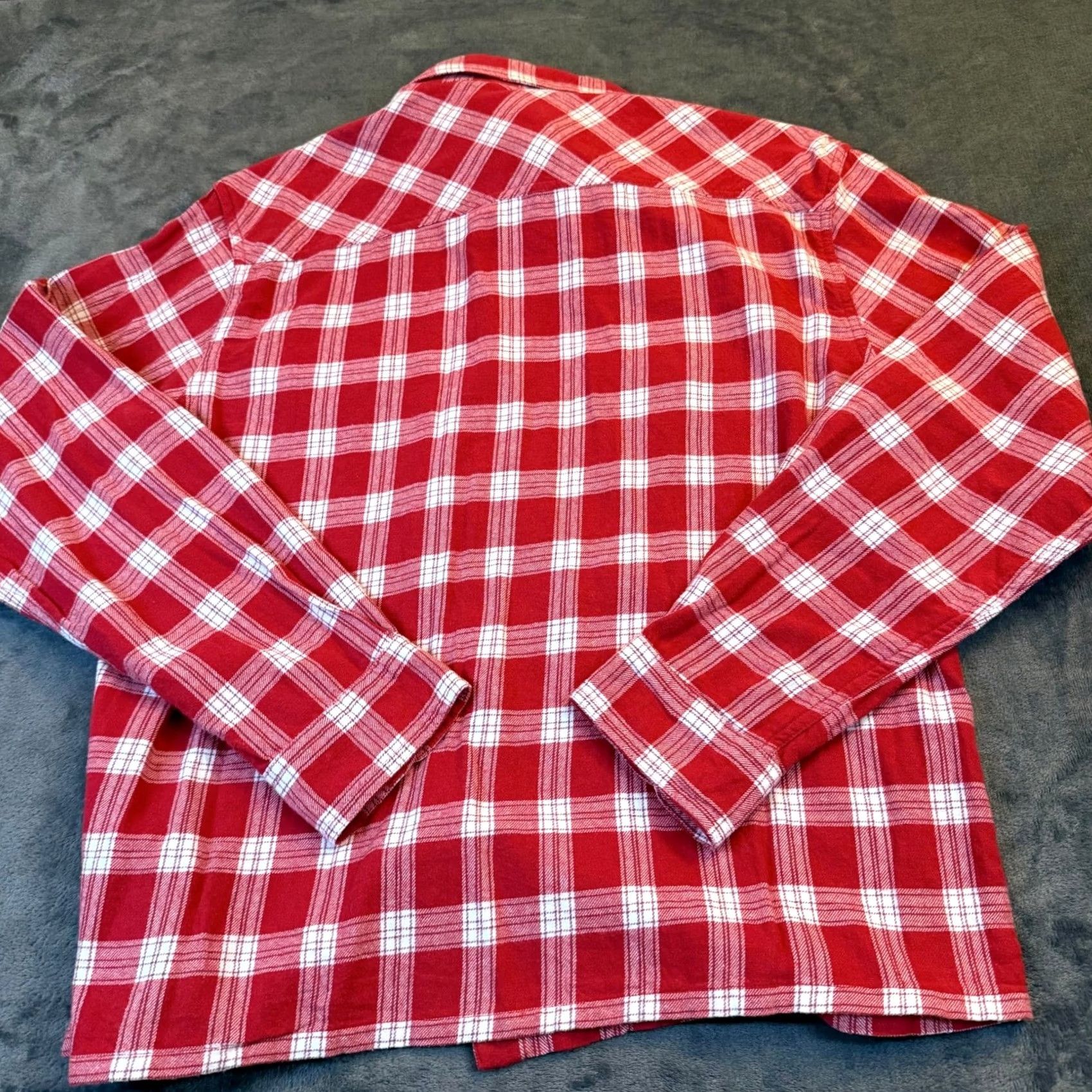 Urban Outfitters BDG Urban Outfitters Plaid Flannel Shirt Womens Large Red White Relaxed Fit NWT Size L / US 10 / IT 46 - 5 Thumbnail
