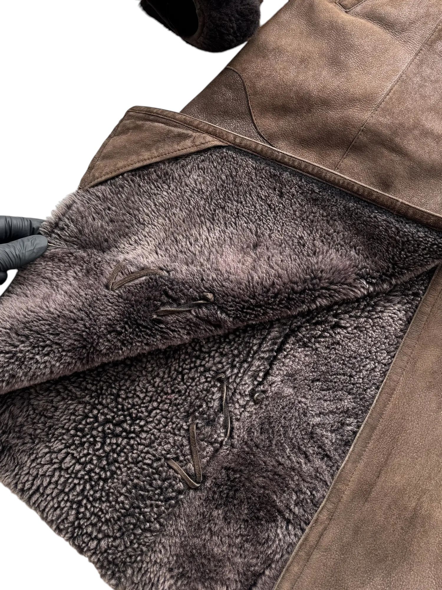 Japanese Brand Real Sheepskin With Real Fur Details From The 90s(V148) Size M / US 6-8 / IT 42-44 - 3 Thumbnail
