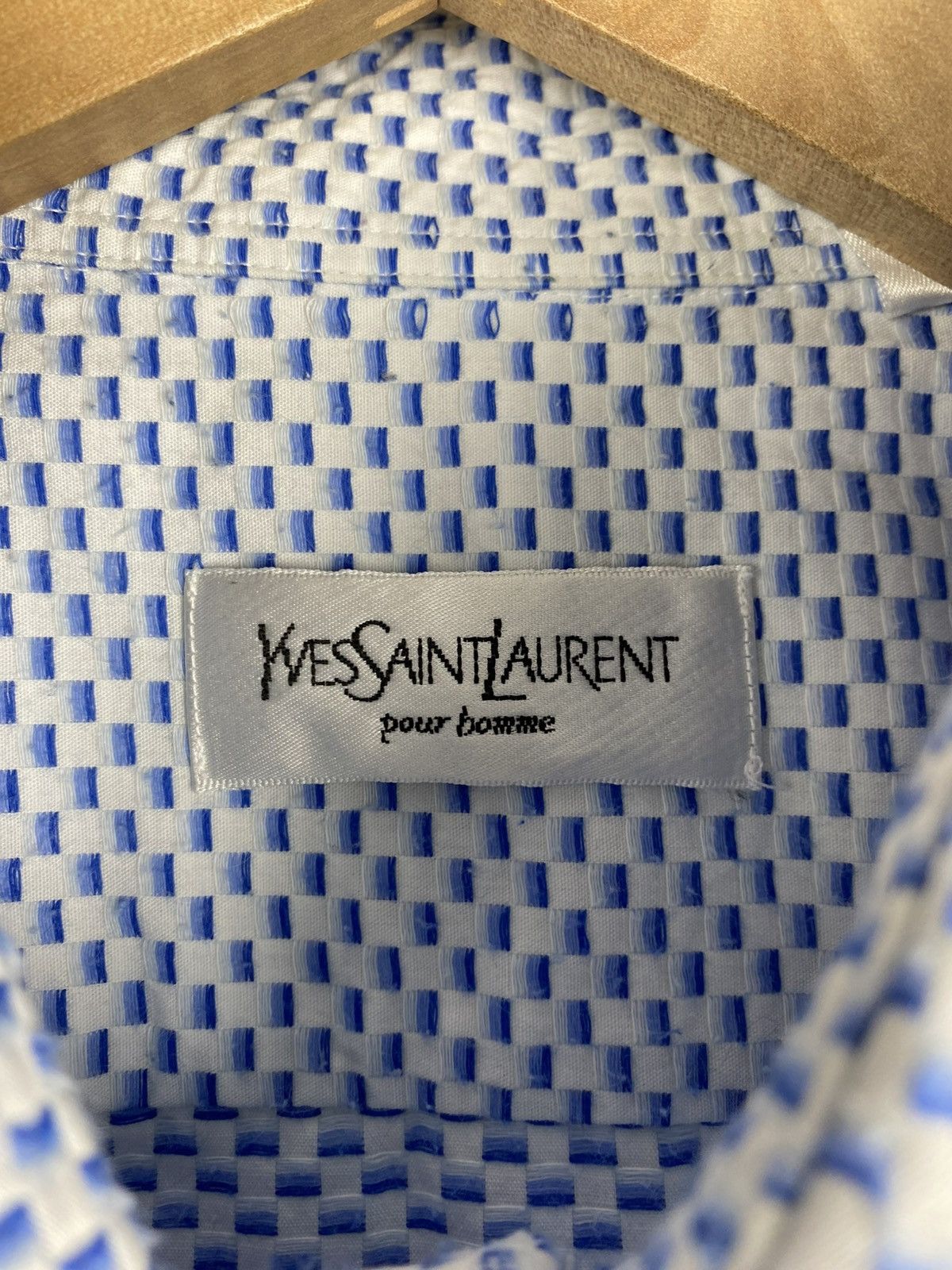 Yves Saint Laurent VtG YSL Yves Saint Laurent Long Sleeve Heavy Button Up Shirt Size US XL / EU 56 / 4 - 10 Thumbnail
