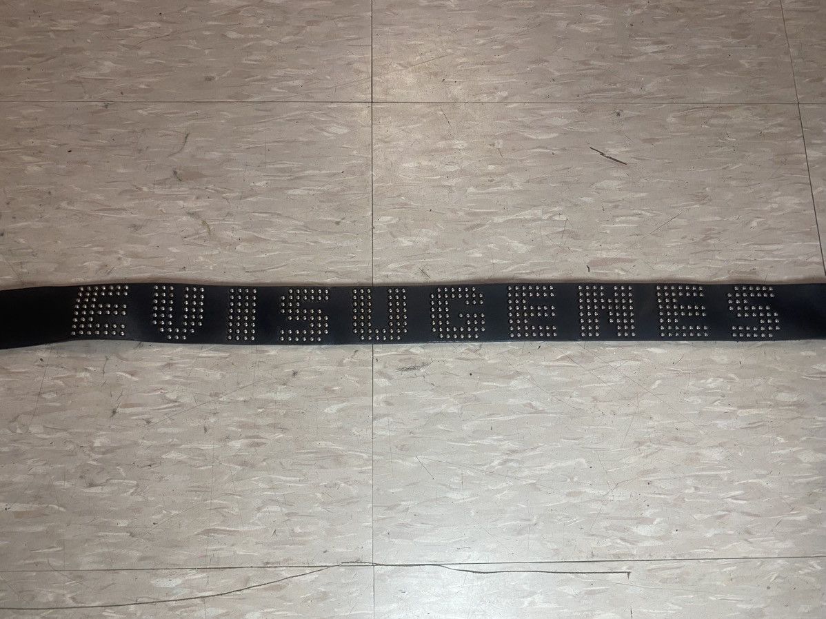 Designer × Evisu × Japanese Brand Evisu genes studded leather belt Size 34 - 6 Thumbnail