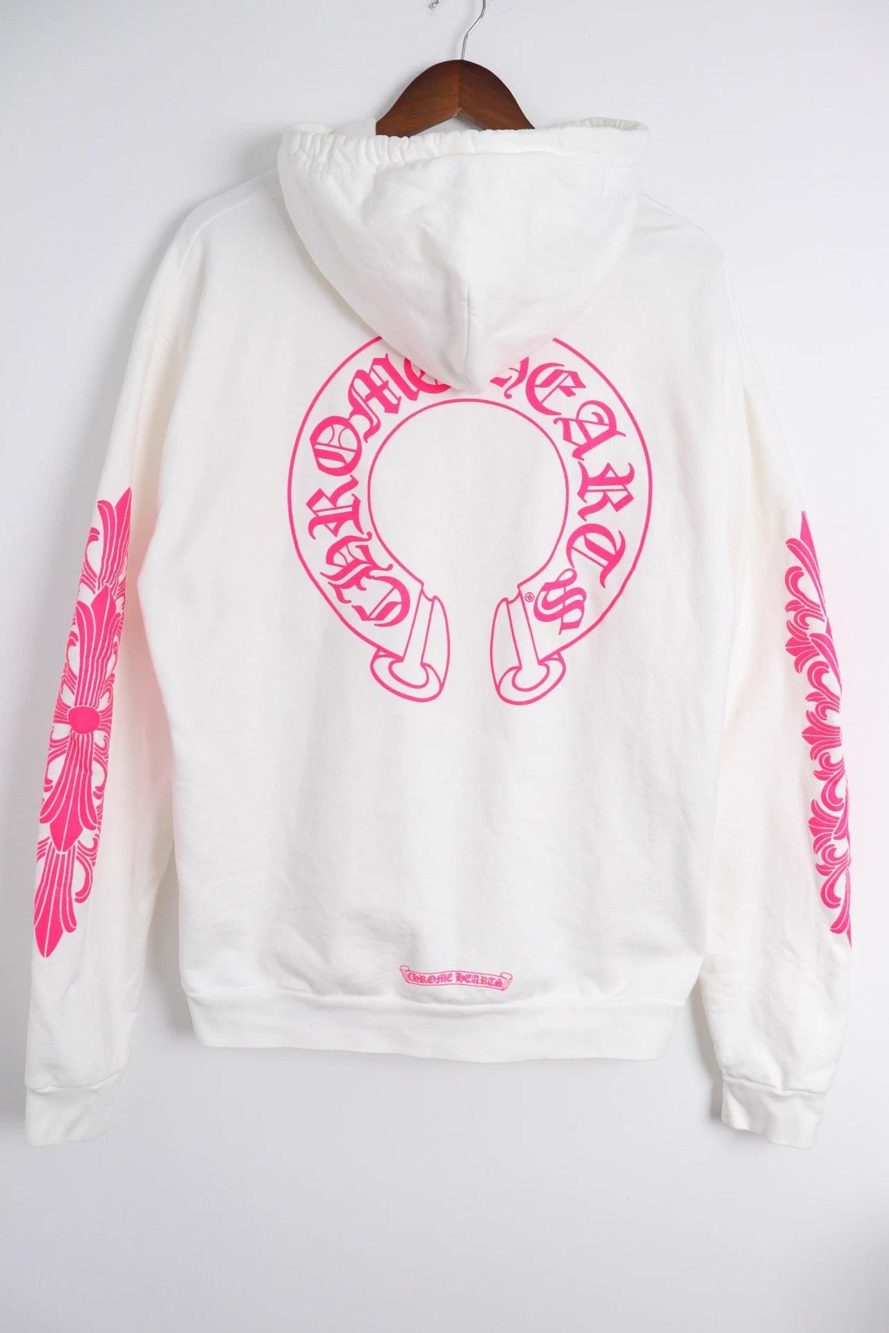 Chrome Hearts Chrome Hearts White Pink Horseshoe Hoodie 175/96B Size US M / EU 48-50 / 2 - 2 Thumbnail