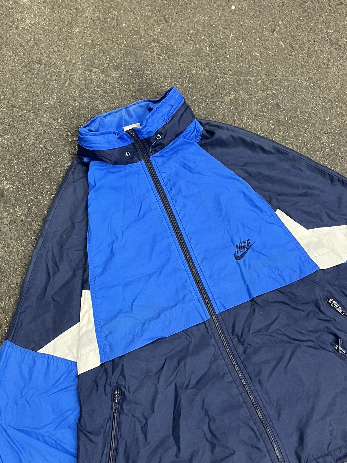 Nike × Vintage Nike windbreaker 90s lightweight jacket drill streetwear Size US L / EU 52-54 / 3 - 5 Thumbnail