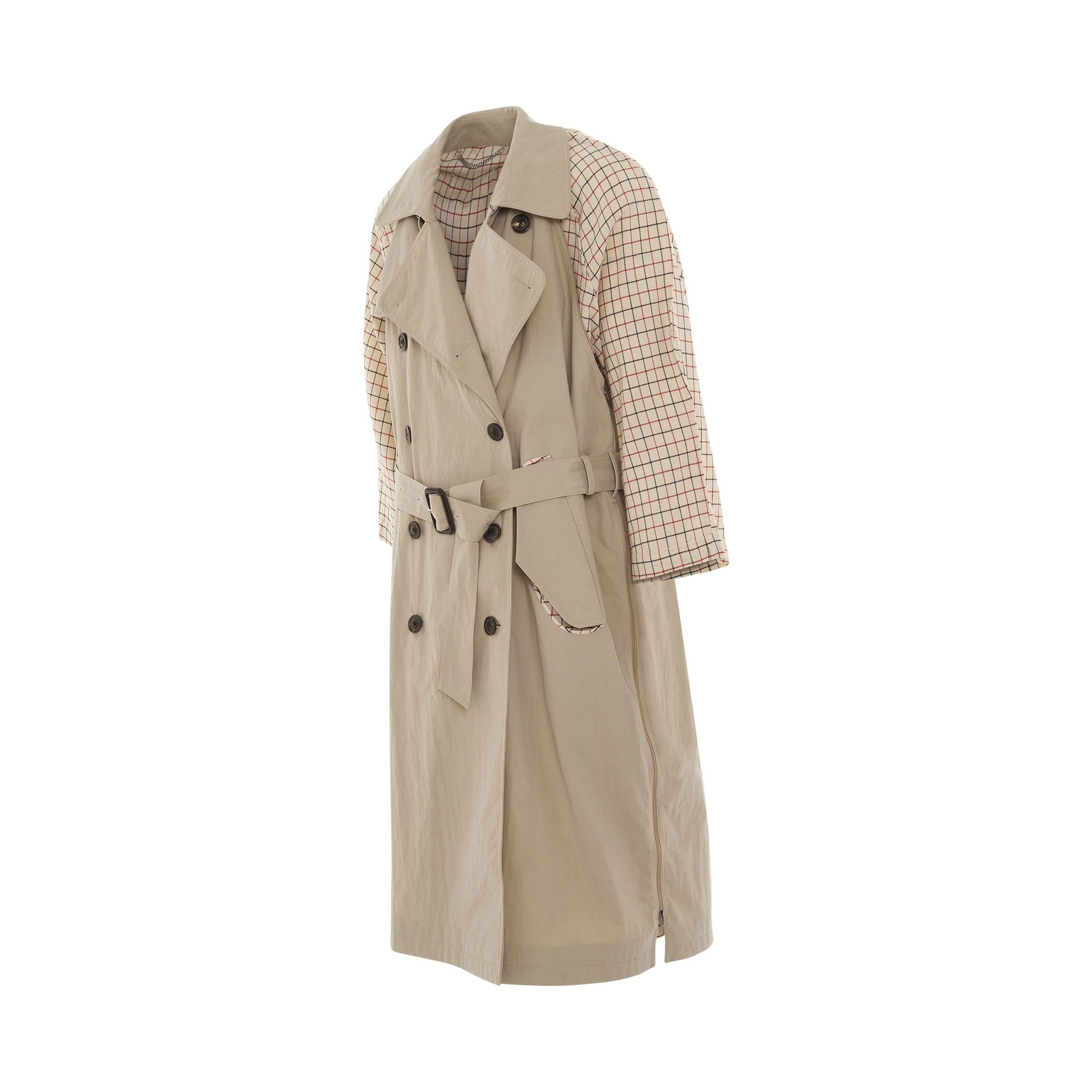 Maison Margiela o1mris0824 Trench Coat in Sand Size US L / EU 52-54 / 3 - 2 Thumbnail