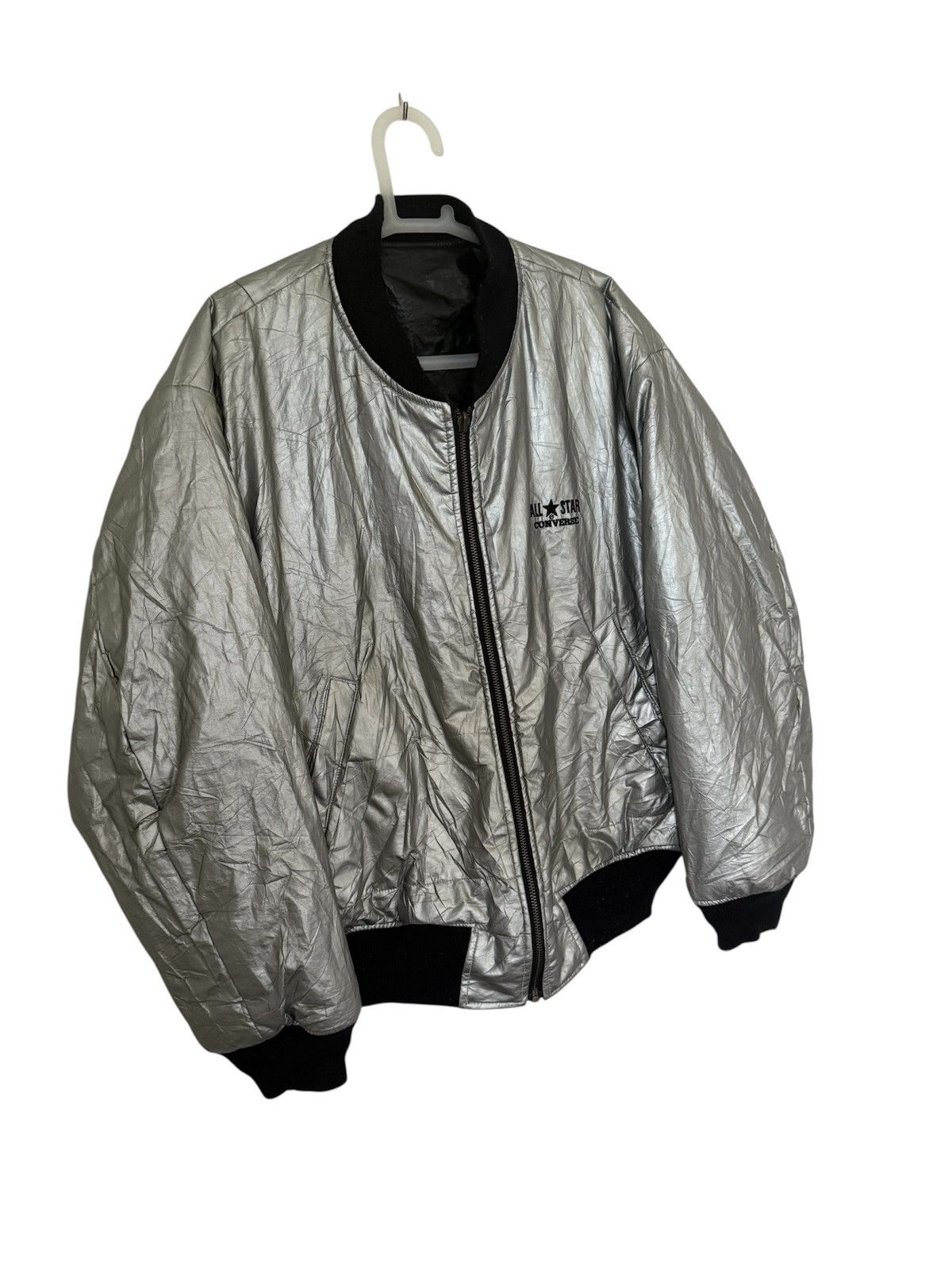 Converse CONVERSE ALL STAR REVERSIBLE BOMBER JACKET STYLE BLACK GRAY Size US M / EU 48-50 / 2 - 2 Thumbnail