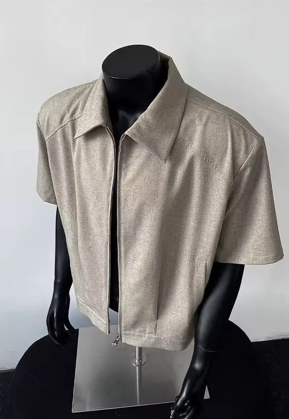 Other Casual Loose Short Sleeve Basic Beige T Shirt Size US XL / EU 56 / 4 - 3 Thumbnail