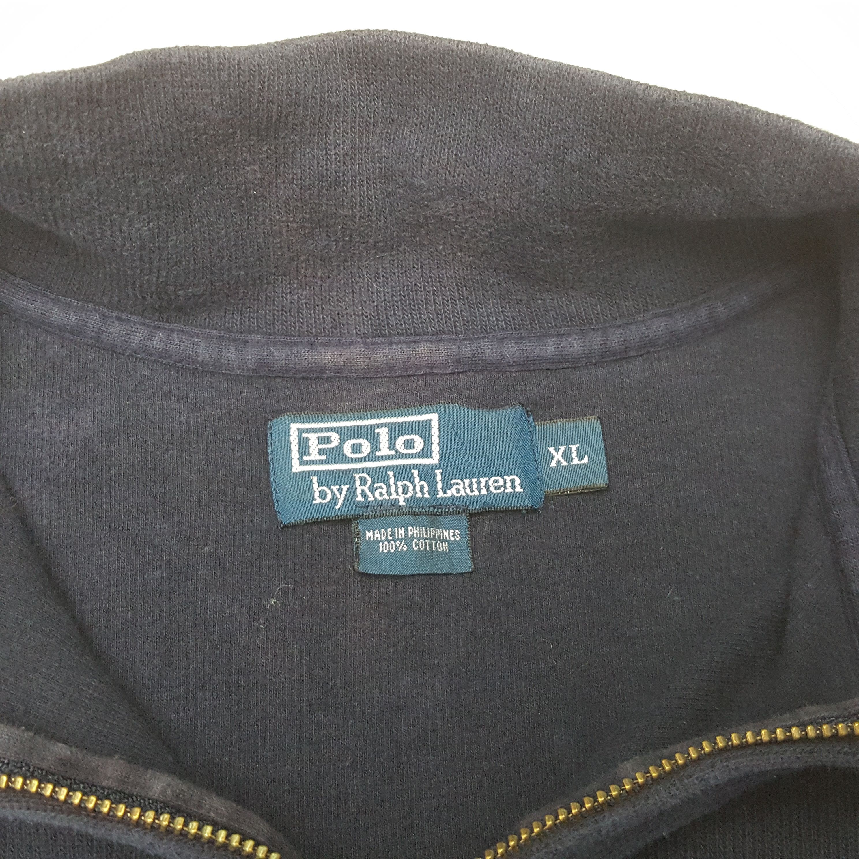 Vintage POLO by RALPH LAUREN Half Zipper Sweatshirt C288N24 Size US XXL / EU 58 / 5 - 4 Thumbnail