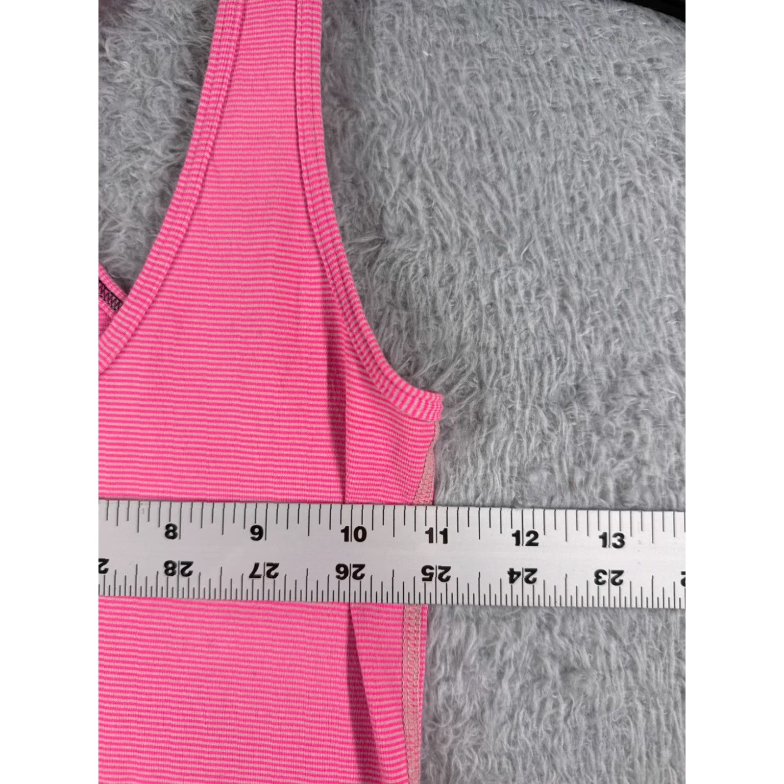 Lululemon Lululemon Women Shirt 2 Pink Stripe Racerback Gym Running Yoga Luon Sleeveless Casual Shirt Womens Shirt Size XS / US 0-2 / IT 36-38 - 7 Thumbnail