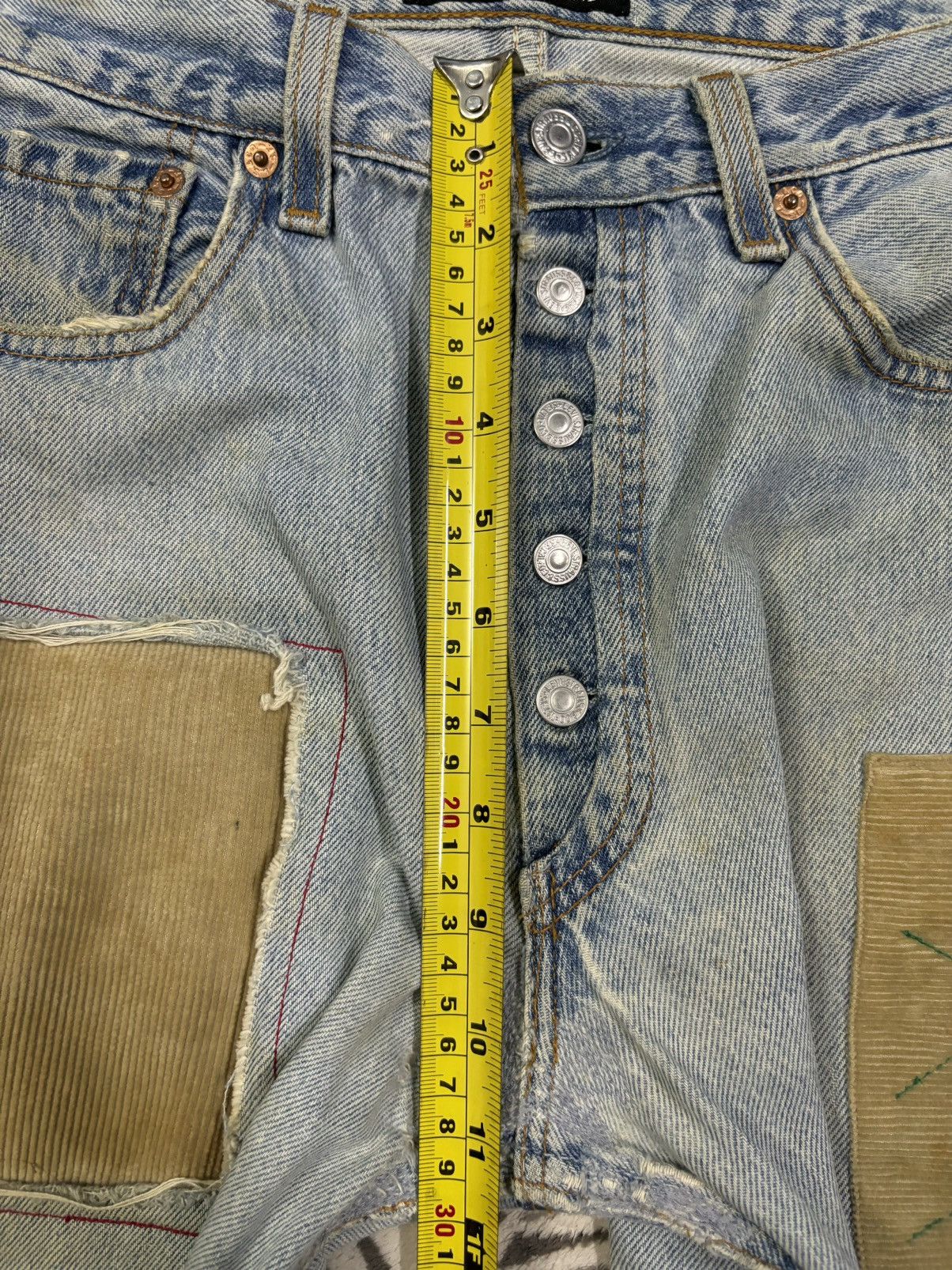 Kapital Vintage Levis 501 Patchwork Jeans Reconstructed by Kalimera Size US 32 / EU 48 - 23 Thumbnail