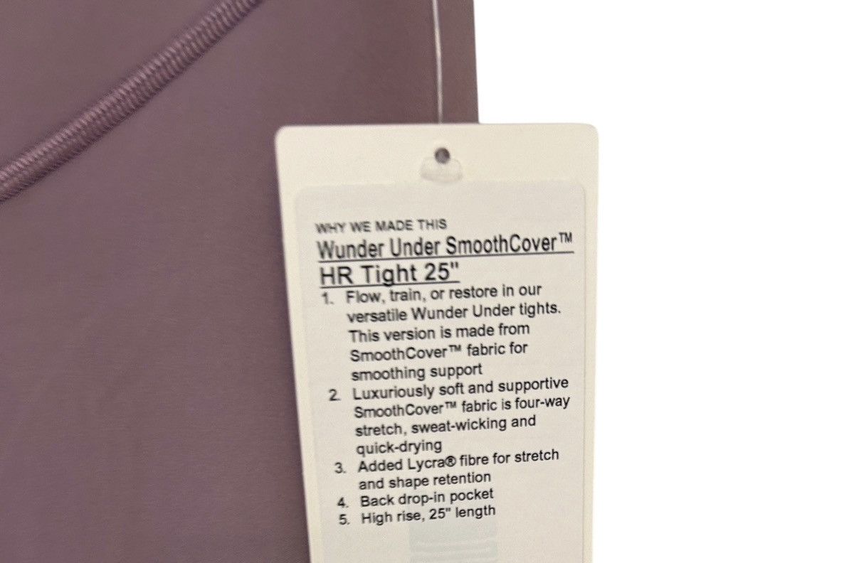 Lululemon Lululemon Wunder Under SmoothCover Tight 25" Lavander Lux 6 Size 28" / US 6 / IT 42 - 7 Thumbnail