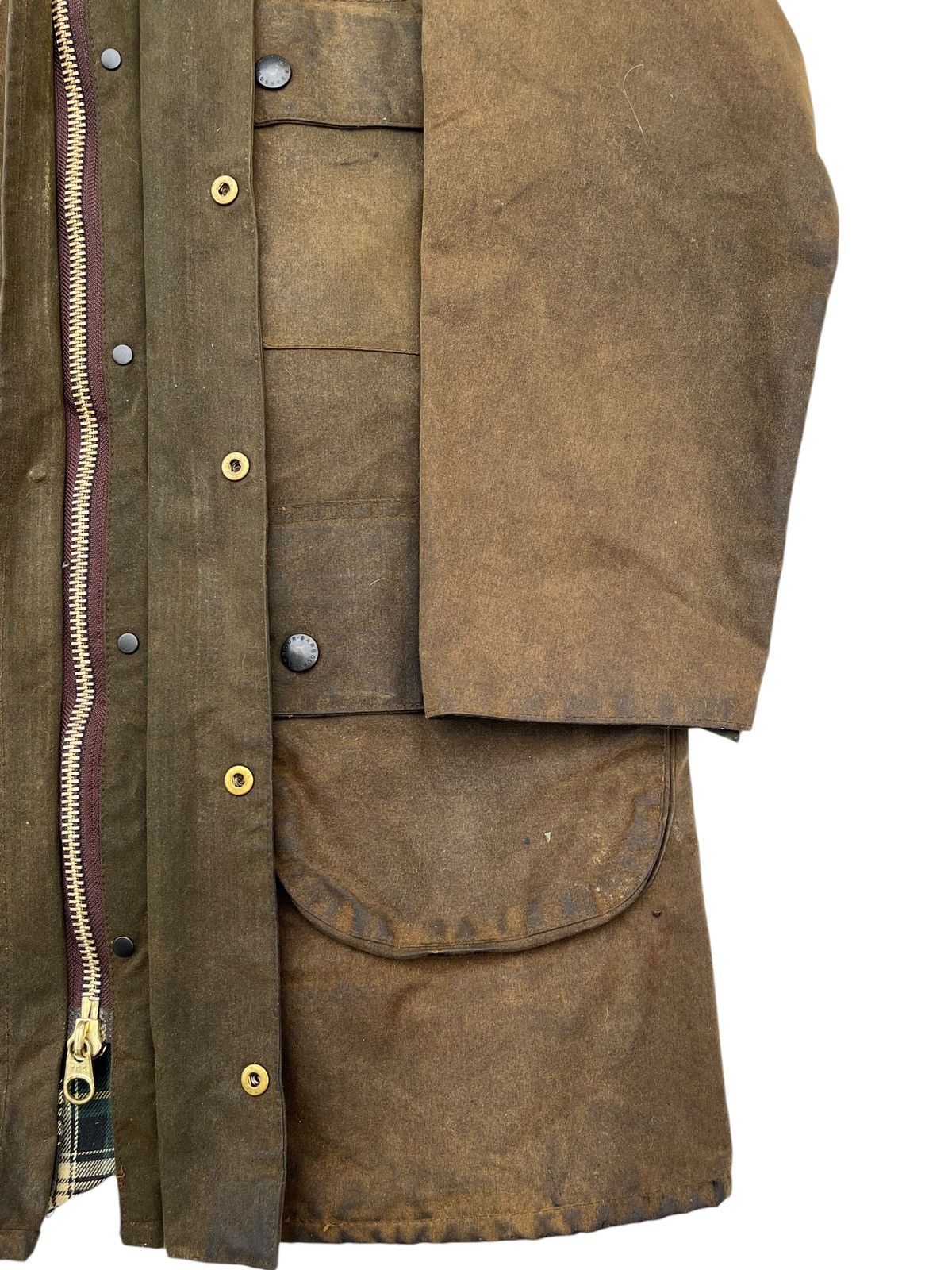 Barbour Vintage Barbour Waxed Solway Zipper Jacket Size US L / EU 52-54 / 3 - 7 Thumbnail