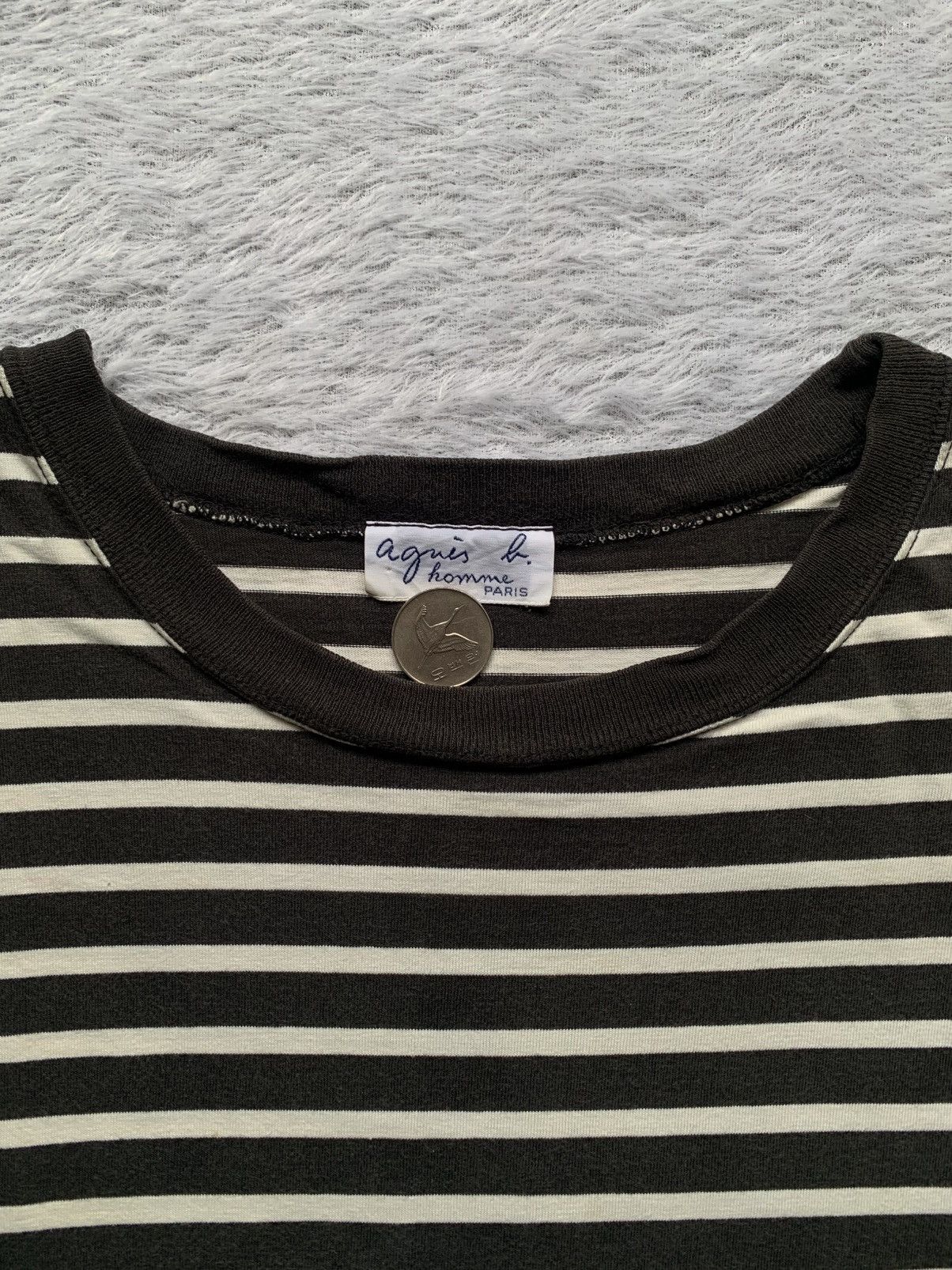 agnes b. Bundle 3pcs agnes b striped, long sleeve and pocket tee Size US L / EU 52-54 / 3 - 4 Thumbnail