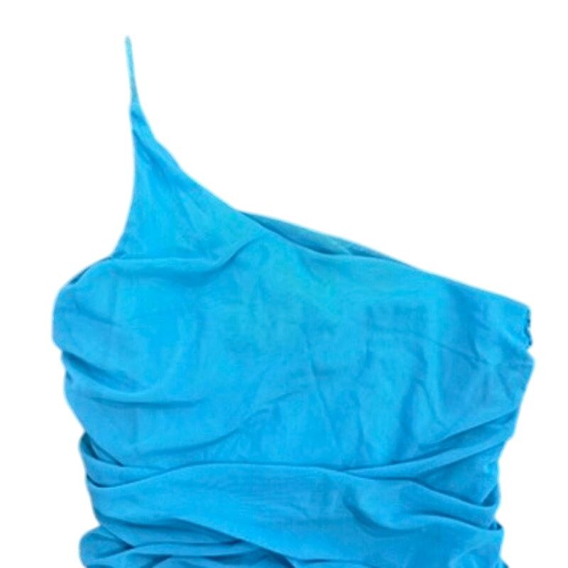 PRINCESS POLLY Princess Polly Jocasta Mini Dress in Turquoise, Size US 10 Size L / US 10 / IT 46 - 5 Thumbnail