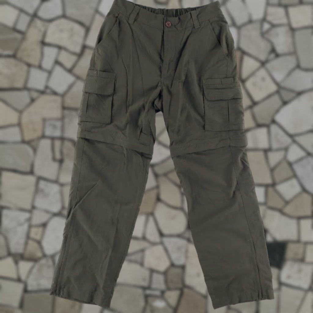 Vintage Cabelas Convert Nylon Shell Cargo Pants Green Men's M Size US 31 - 1 Thumbnail