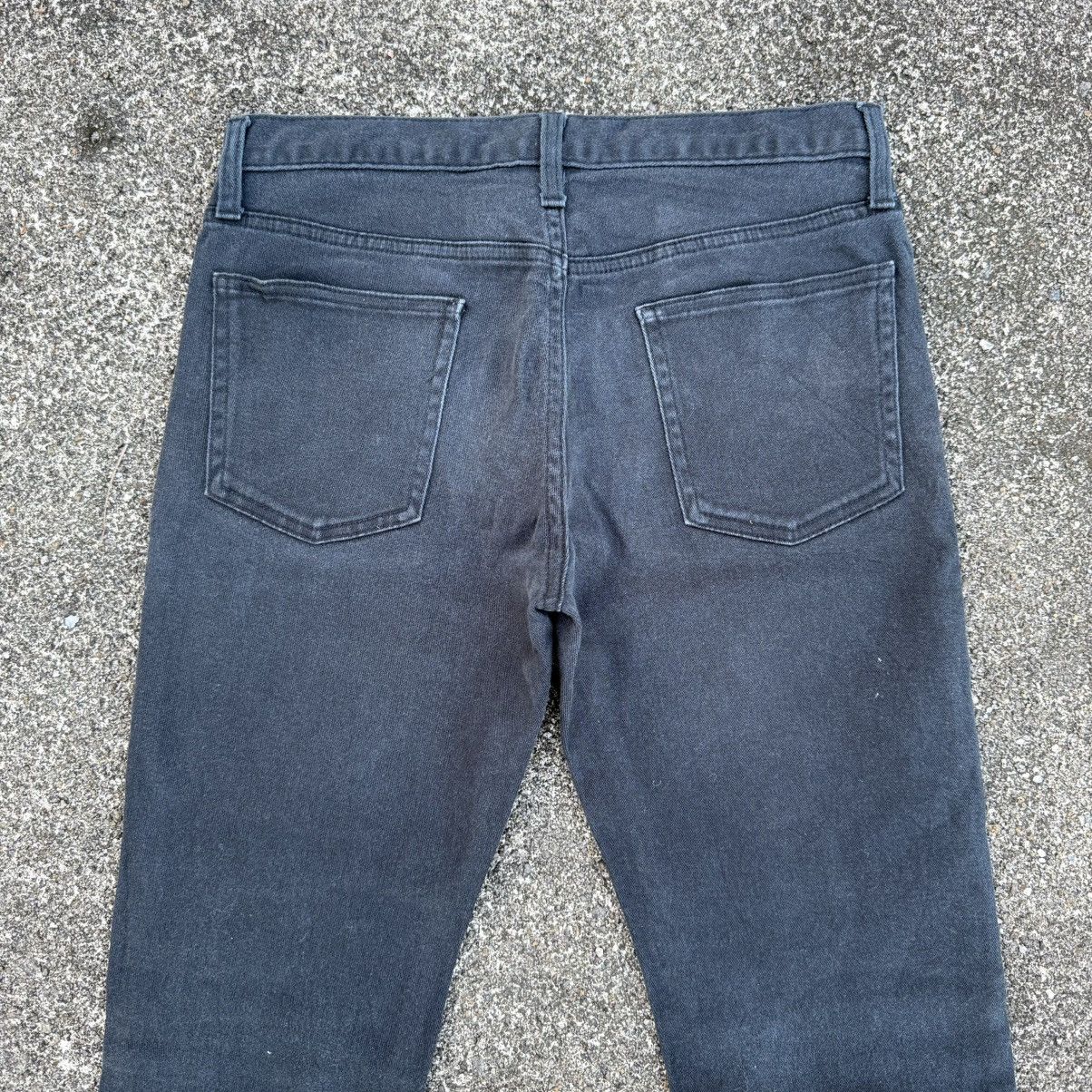 GU VINTAGE GU DENIM SLIM FIT BLACK JEAN PANTS Size US 31 - 10 Thumbnail