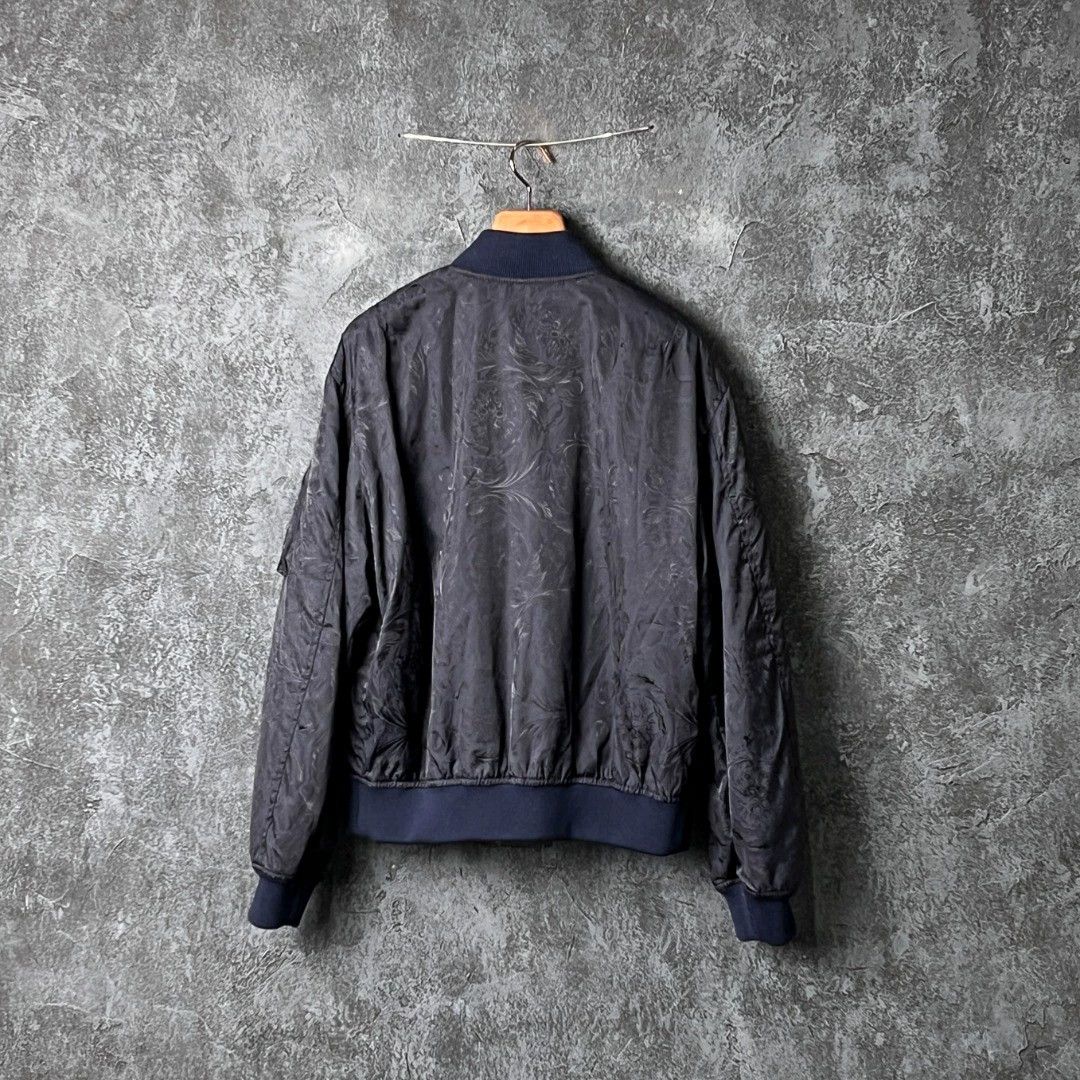 Versace VERSACE logo embroidery baseball collar jacket Size US M / EU 48-50 / 2 - 2 Thumbnail