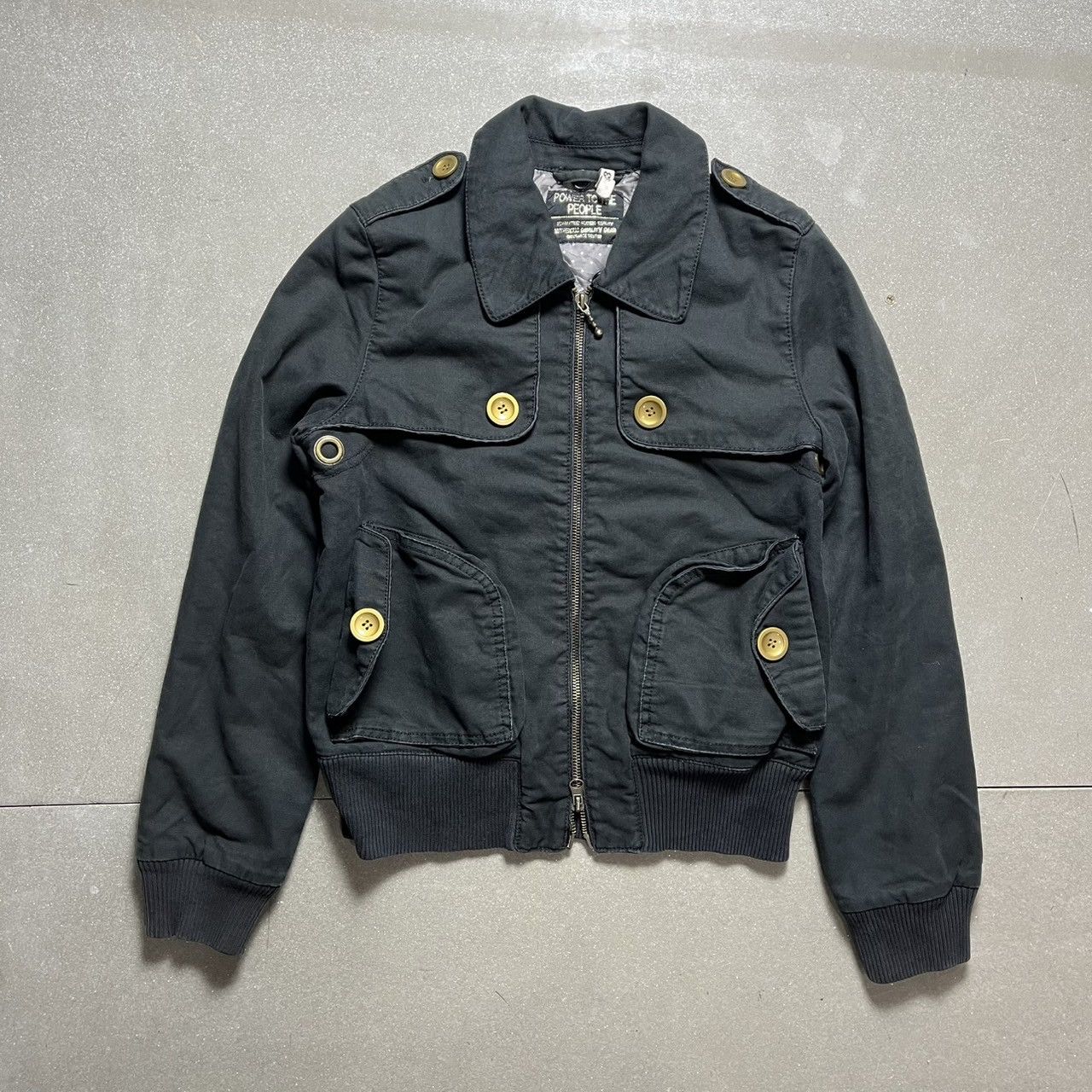 Japanese Brand × Le Grande Bleu (L.G.B.) Power To The People Japanese Brand Multi Pocket Jacket Size US M / EU 48-50 / 2 - 1 Thumbnail