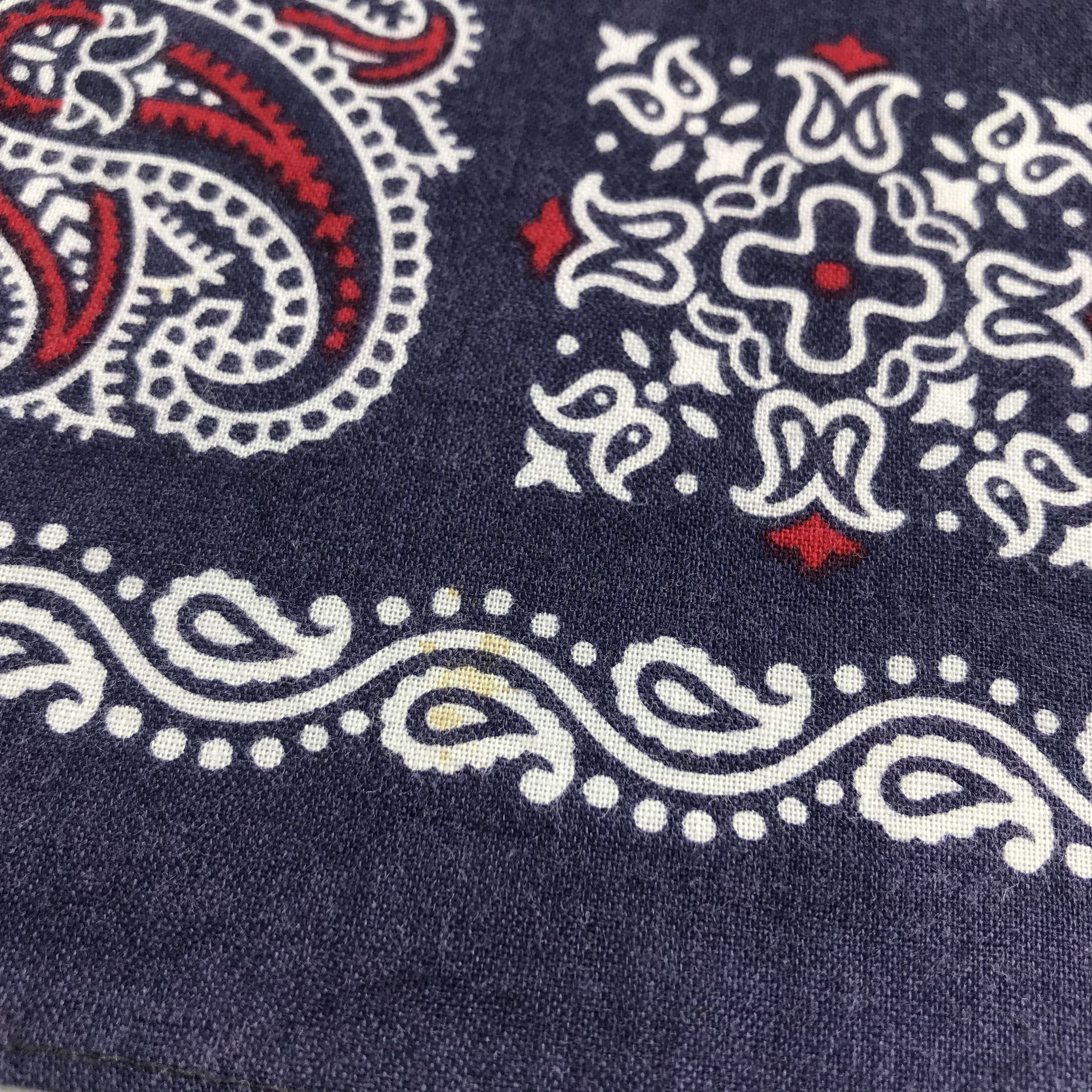 Edwin Edwin Paisley Handkerchief Neckerchief Bandana H1251 Size ONE SIZE - 5 Thumbnail