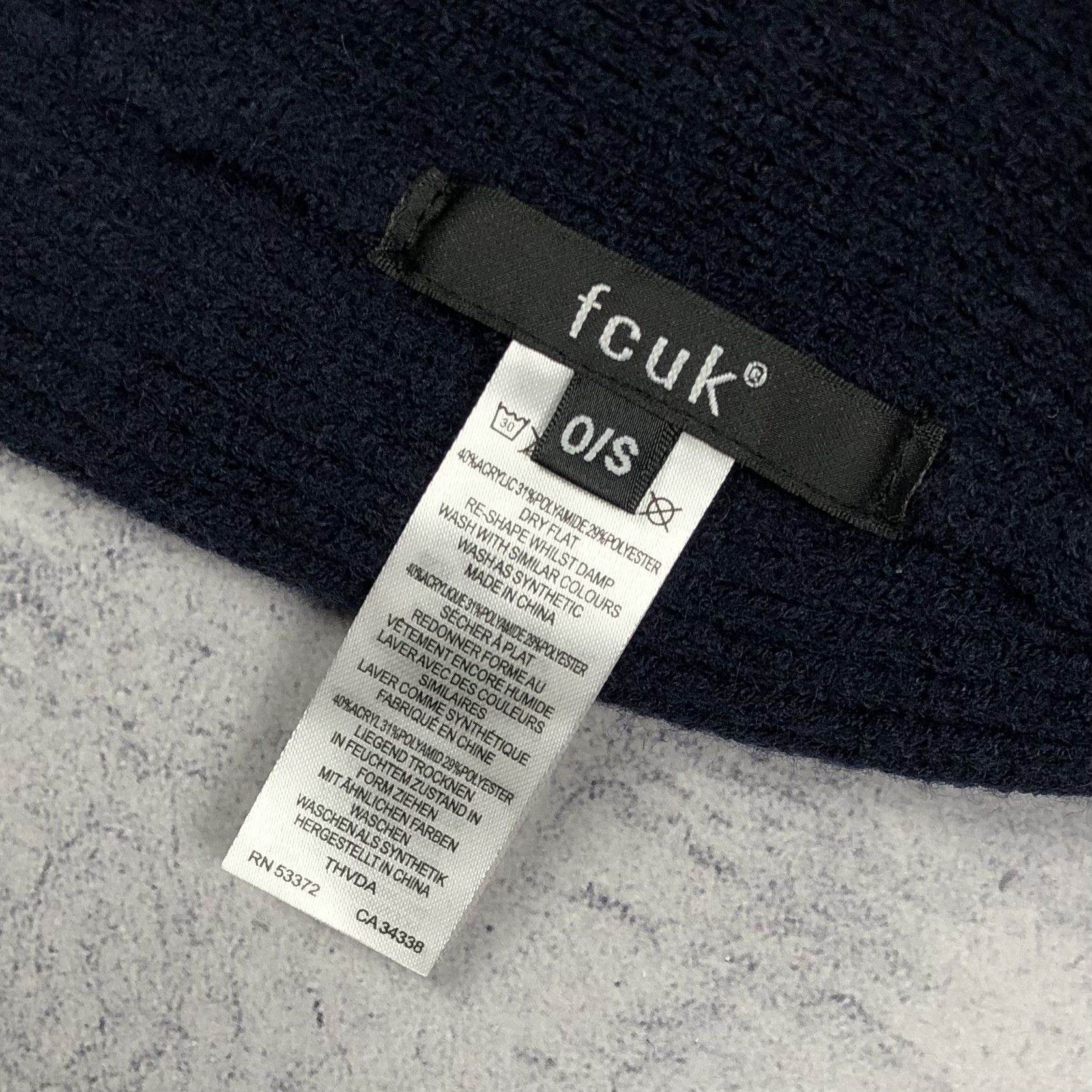 FCUK FCUK New York NY Hat Navy Size ONE SIZE - 7 Thumbnail