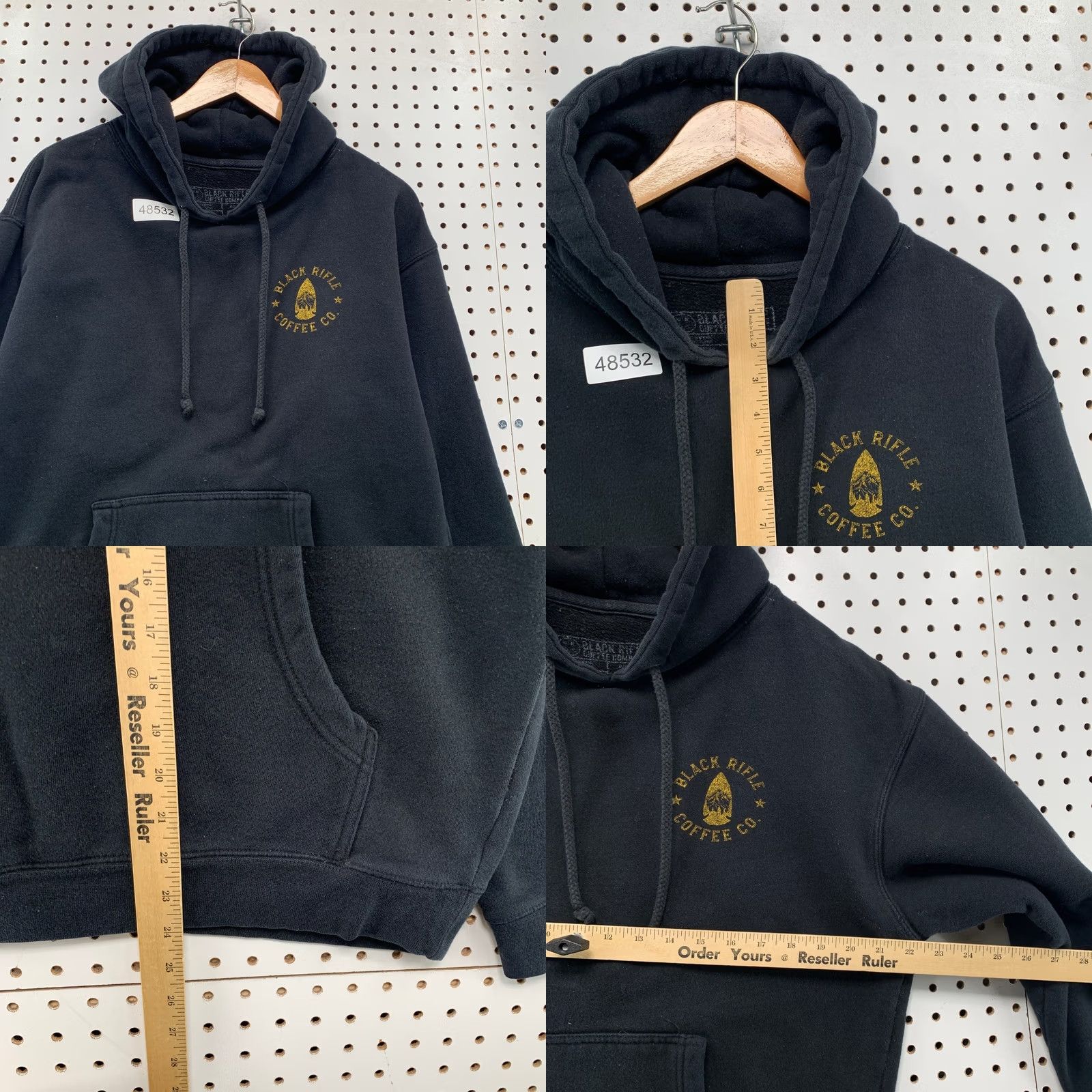 CO VINTAGE is not applicable here. Black Rifle Coffee Co Hoodie Mens M Black Logo Pullover Size US M / EU 48-50 / 2 - 8 Thumbnail