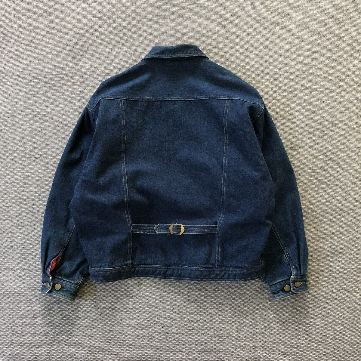 Vintage Pitch 45 Rugged Wear Buckle Back Denim Jacket Size US M / EU 48-50 / 2 - 3 Thumbnail