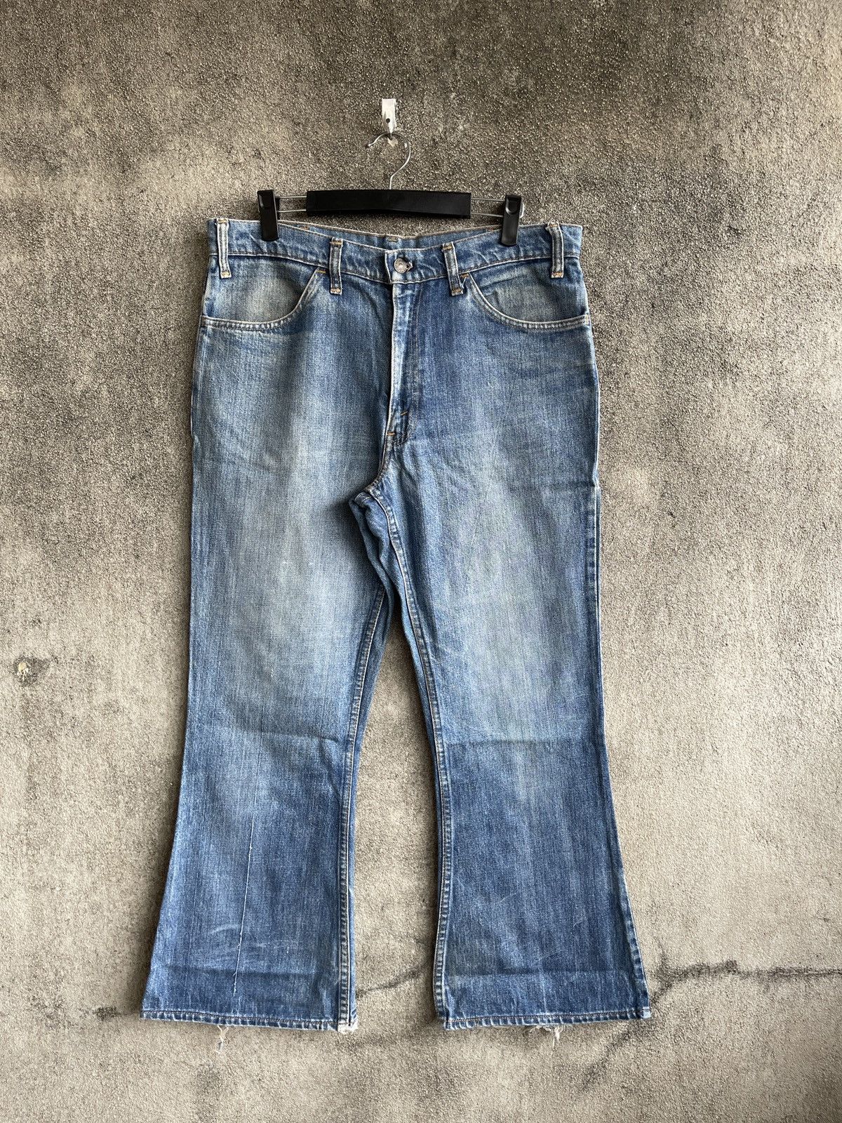 Levi's VINTAGE80’s🔥LEVI’S 517🔥646 Distressed Flared Jeans 80’s Size US 34 / EU 50 - 1 Thumbnail