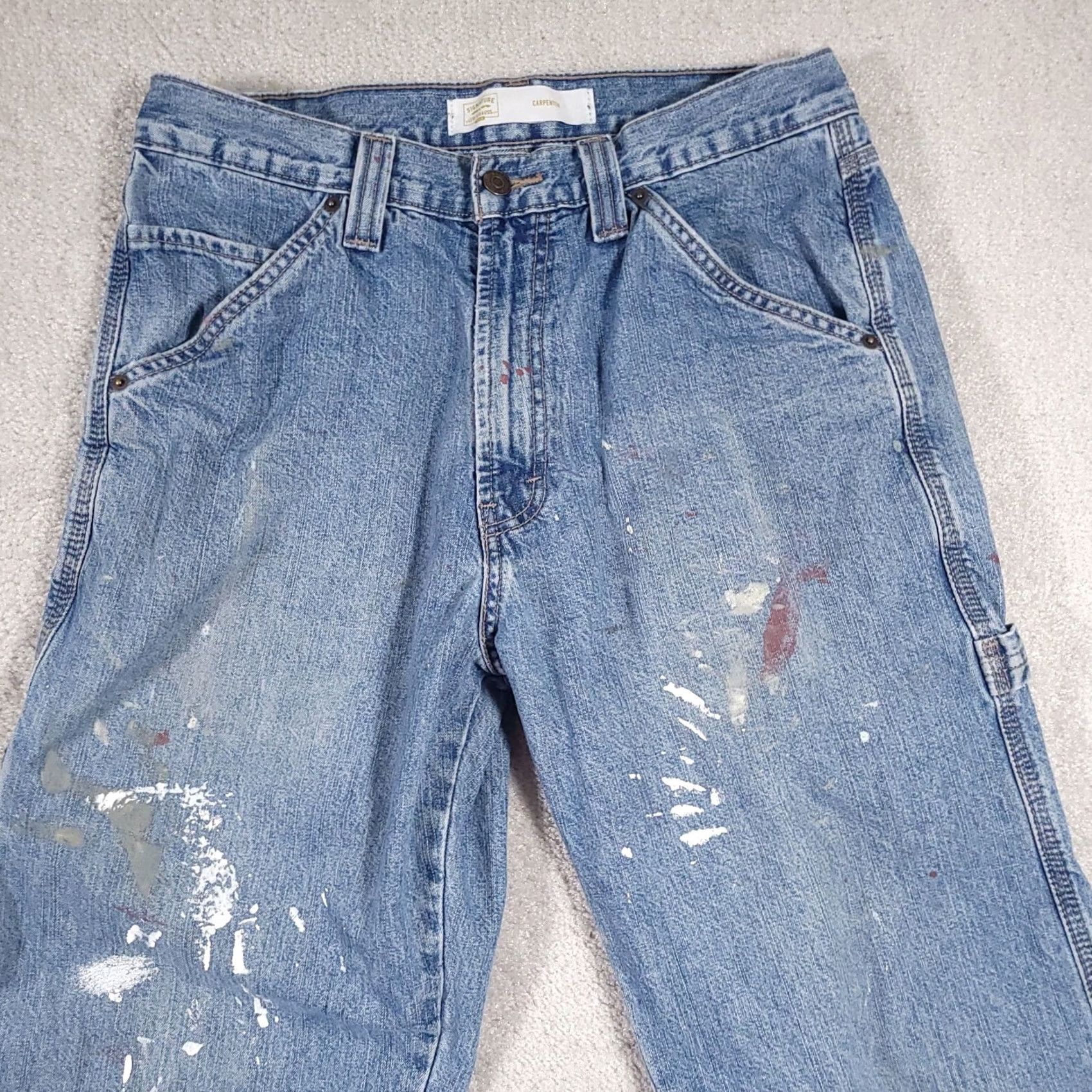 Vintage VINTAGE Signature Levi Strauss Gold Carpenter Jeans Mens 32X34 Denim Straight Workwear Size US 32 / EU 48 - 3 Thumbnail