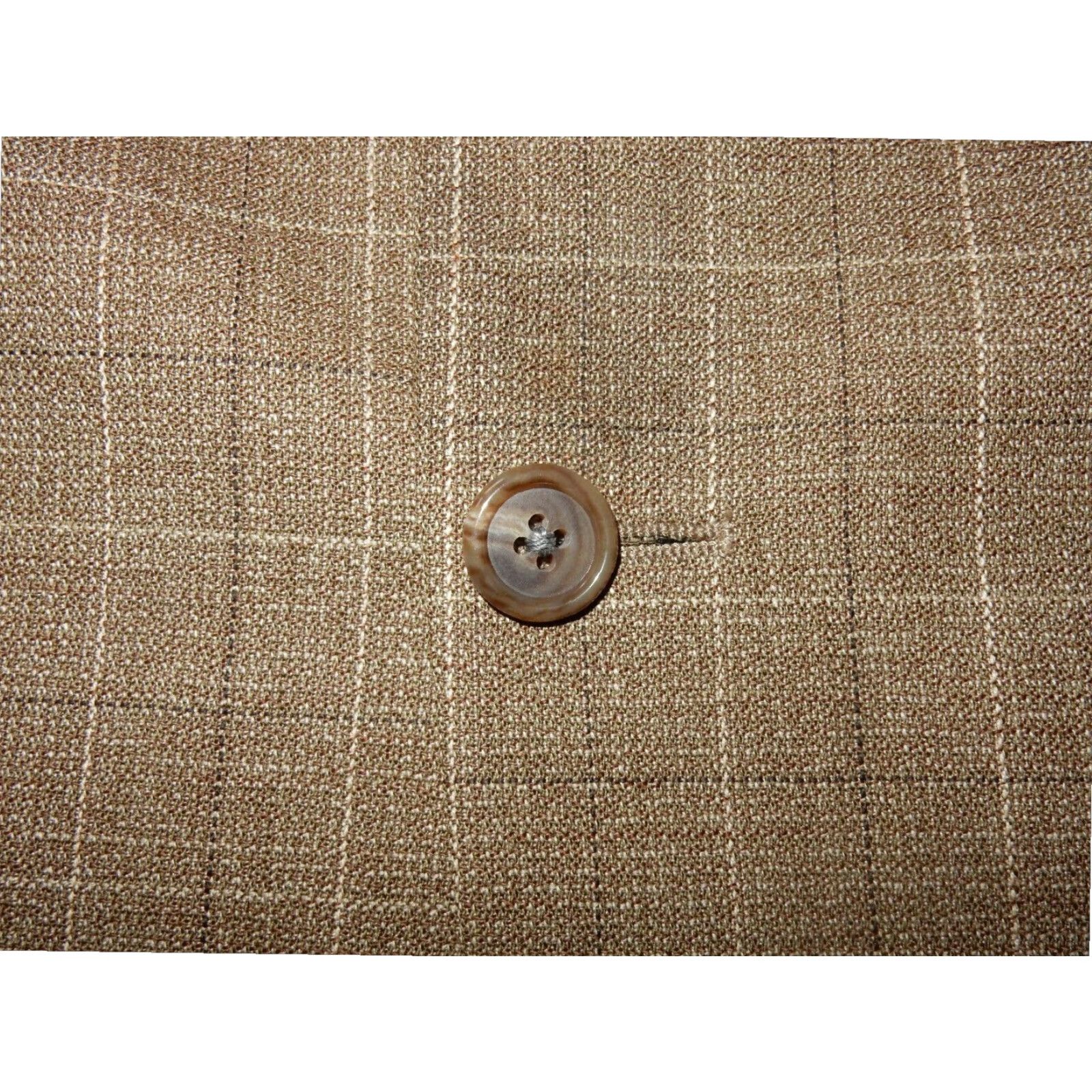 Brooks Brothers Brooks Brothers Men's 1 Piece Plaid Wool Blazer Sport Coat Brown 43T Size 48R - 4 Thumbnail