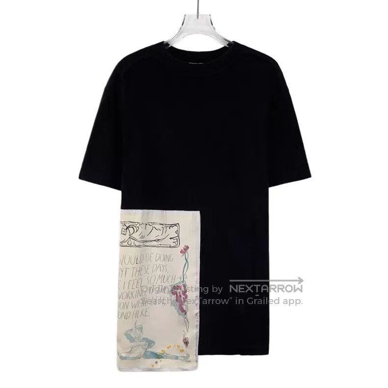 Dior Dior Black silk stitching printed round-neck short sleeves Size US S / EU 44-46 / 1 - 1 Thumbnail