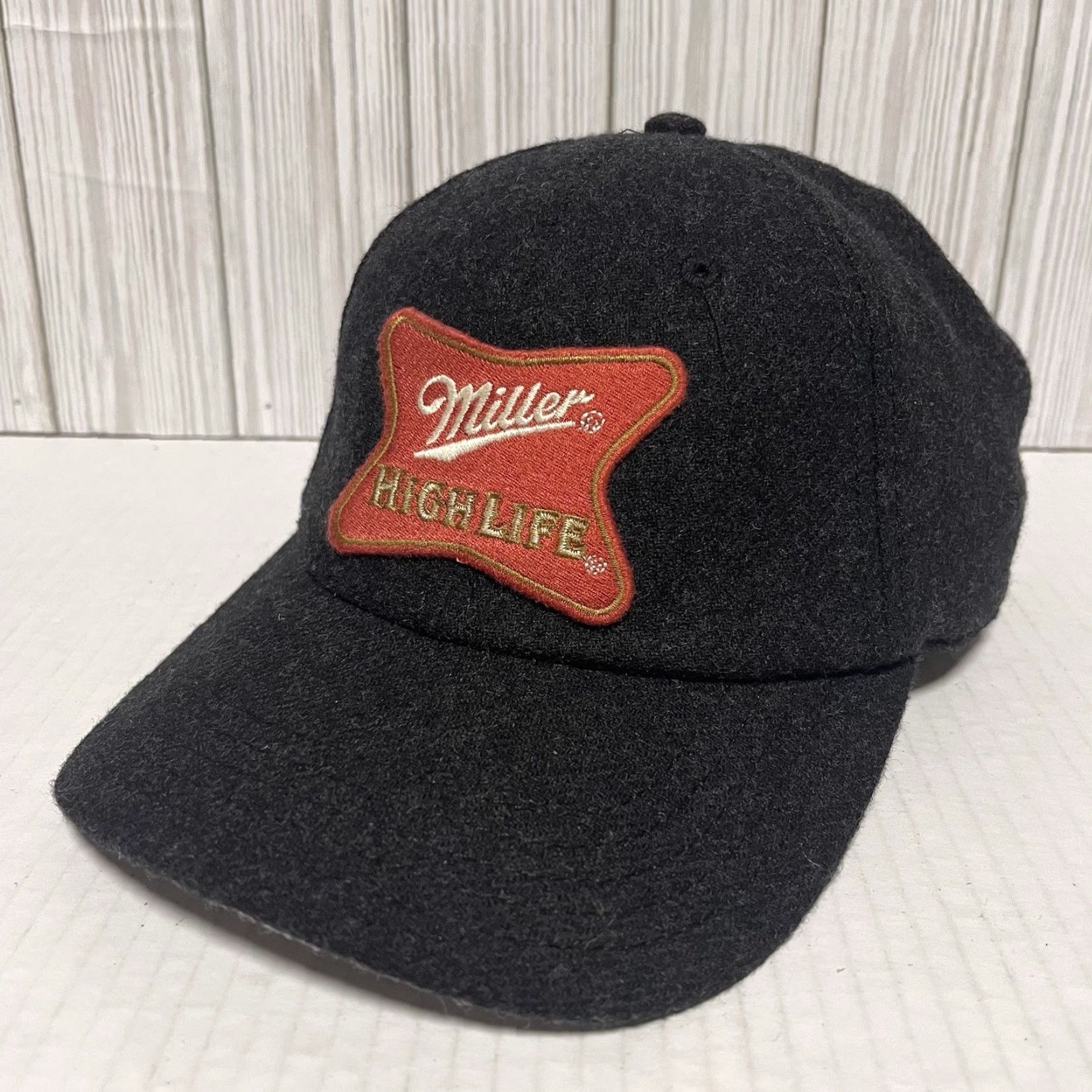 American Needle Miller High Life Beer Hat Cap Adjustable American Needle Wool Blend Archive Men's Baseball Cap One Size Black Adjustable Breathable Vintage? No. Size ONE SIZE - 3 Thumbnail