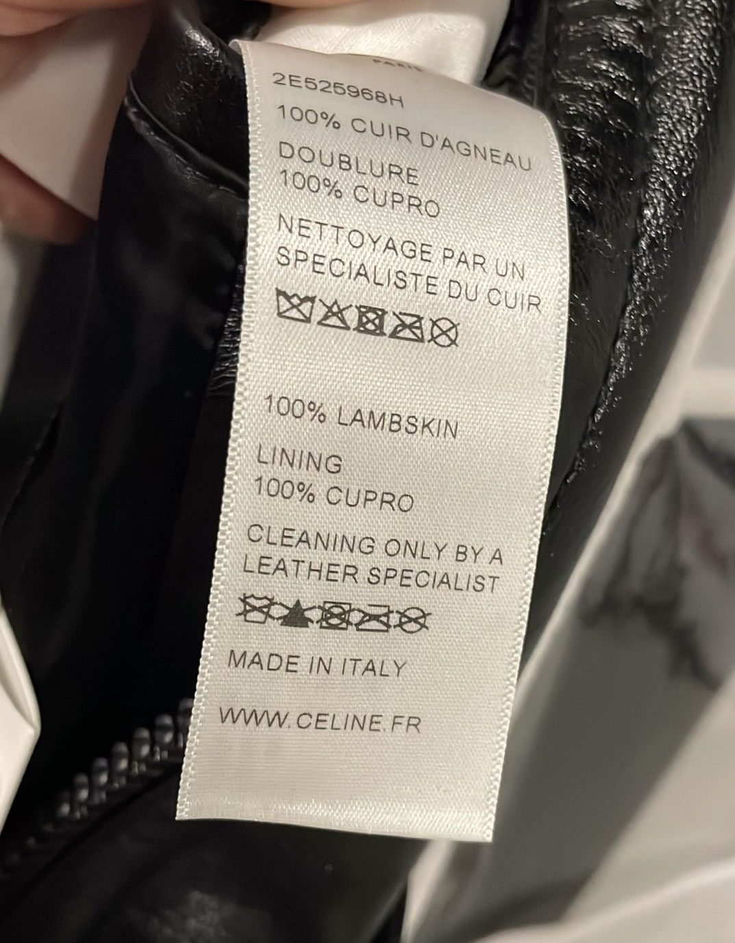 Celine Celine Leather Jacket in Small Size US S / EU 44-46 / 1 - 8 Thumbnail