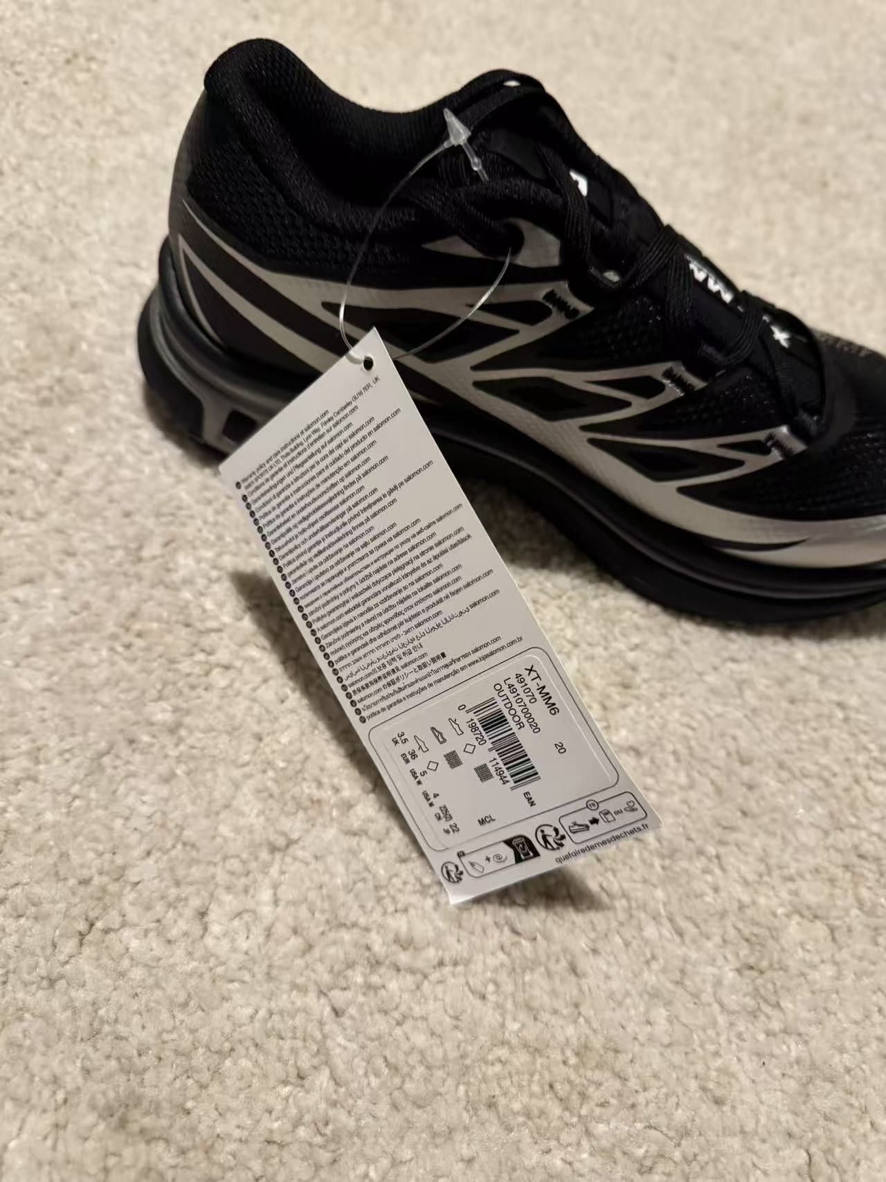 Maison Margiela × Salomon Salomon XT-MM-6 x MM6 Maison Margiela Sneakers Black Silver Size US 6 / IT 36 - 15 Thumbnail