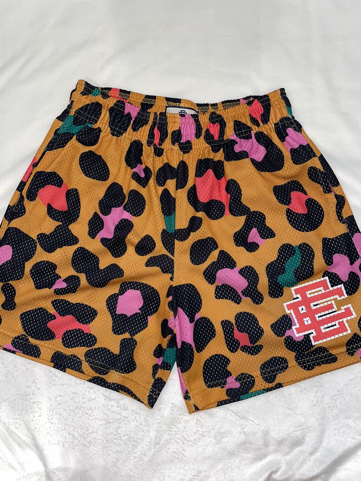 Eric Emanuel EE Basic Short Green Cheetah Dennis Rodman Size (M) outlet Medium