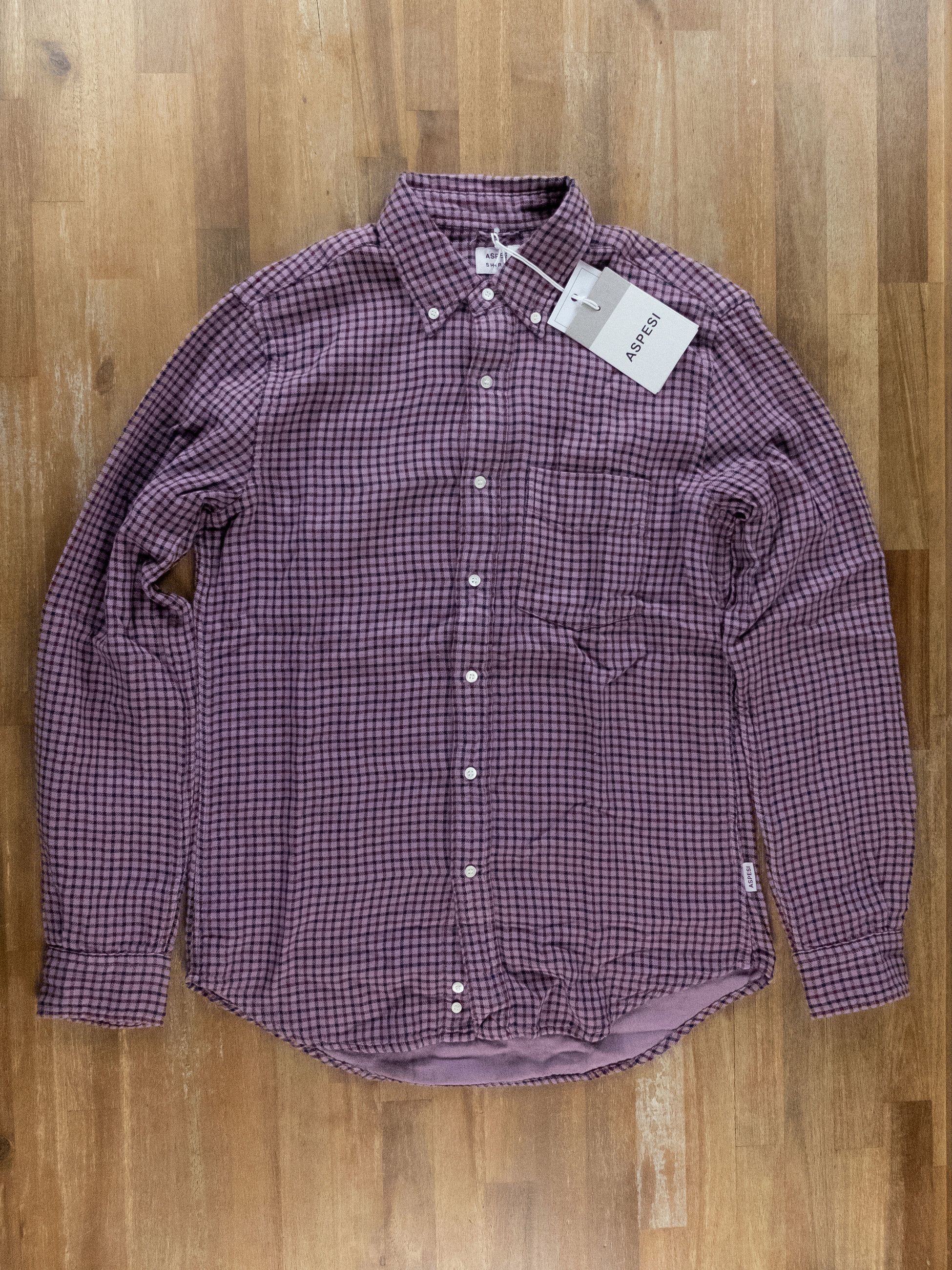 Aspesi ASPESI New Robert pink plaid button down flannel shirt M Size US M / EU 48-50 / 2 - 1 Thumbnail