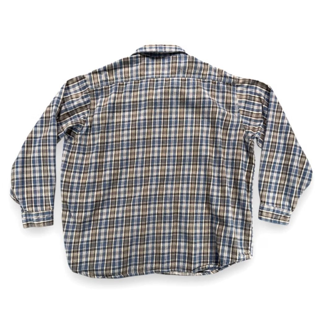 Carhartt VINTAGE Carhartt Shirt Adult 3XL Blue Gray Plaid Flannel Workwear USA 90s Size US XXL / EU 58 / 5 - 3 Thumbnail
