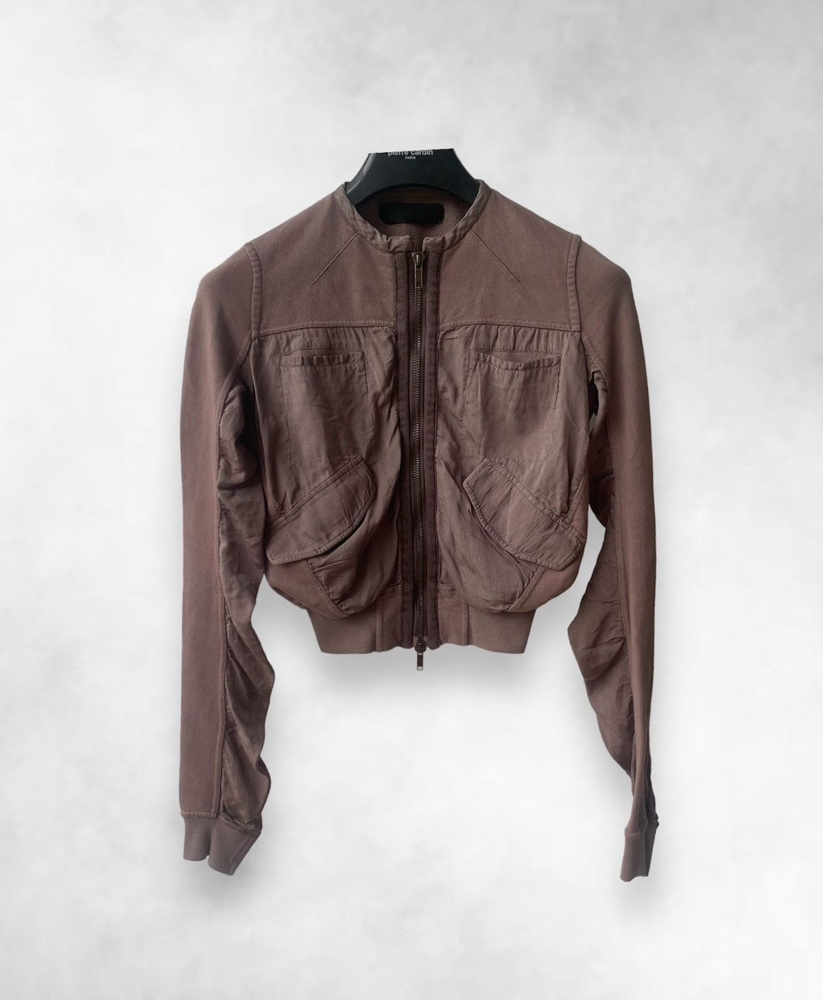 image of Haider Ackermann Jersey Satin Bomber in Purple, Men's (Size Small)