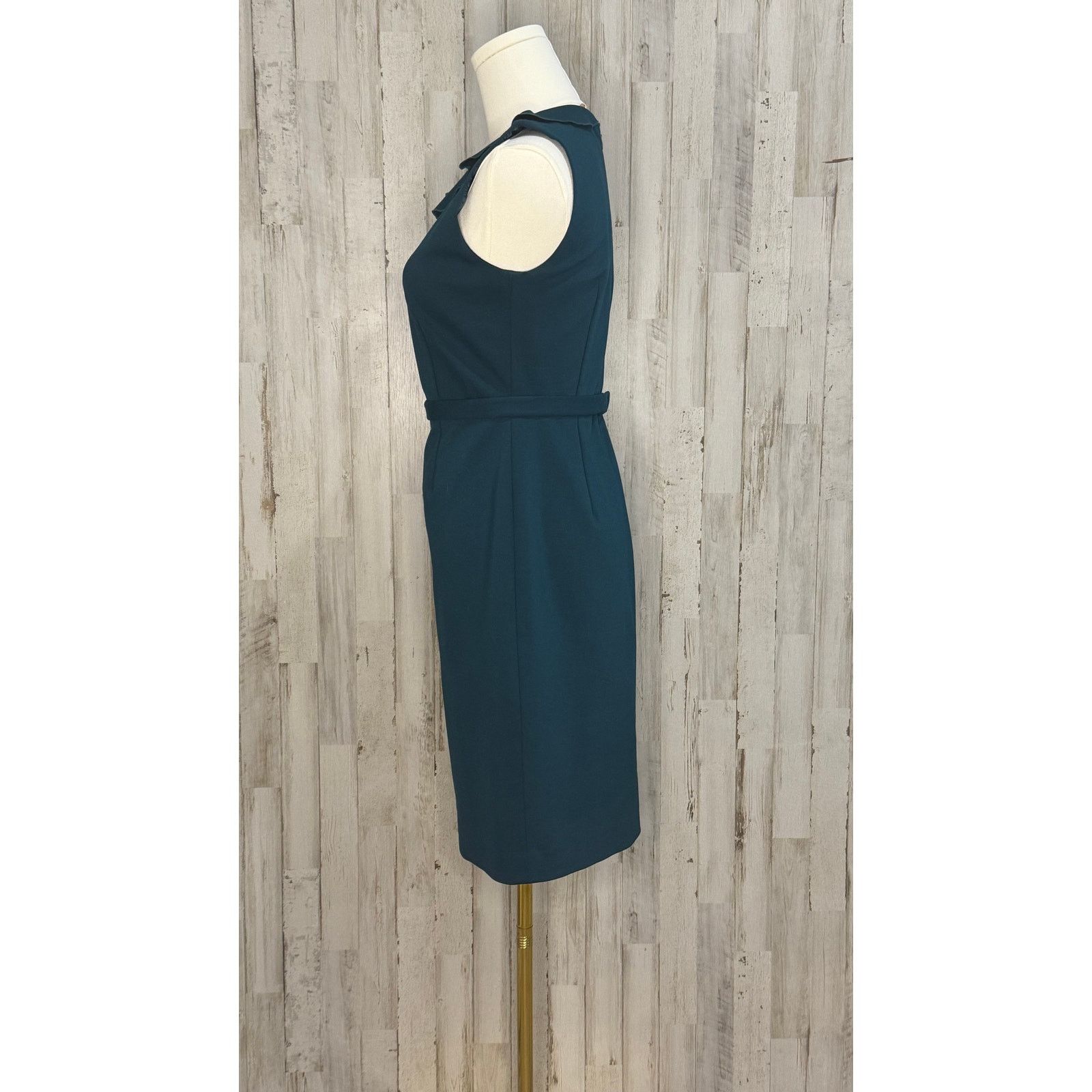 Elie Tahari Elie Tahari Women's Sleeveless Sheath Dress Blue Belted Size XS / US 0-2 / IT 36-38 - 8 Thumbnail