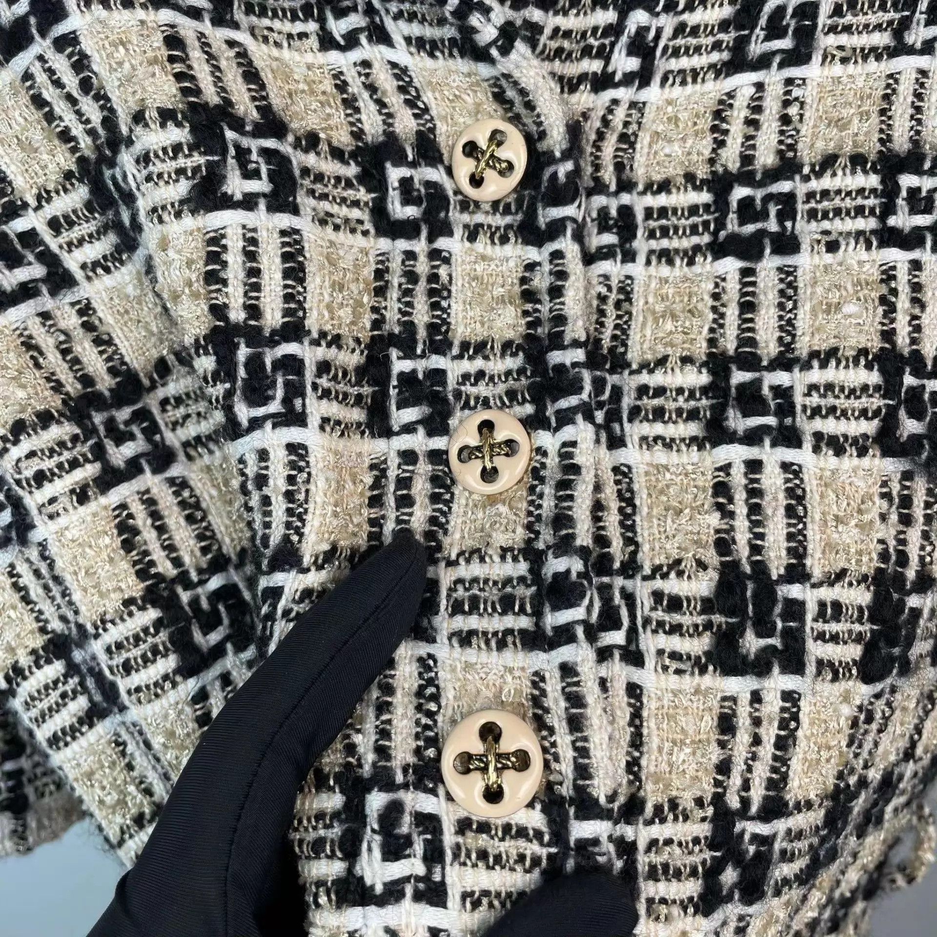 Gucci Gucci Beige Tweed Short-Sleeve Dress EUR 38 95 New Size XS / US 0-2 / IT 36-38 - 9 Thumbnail