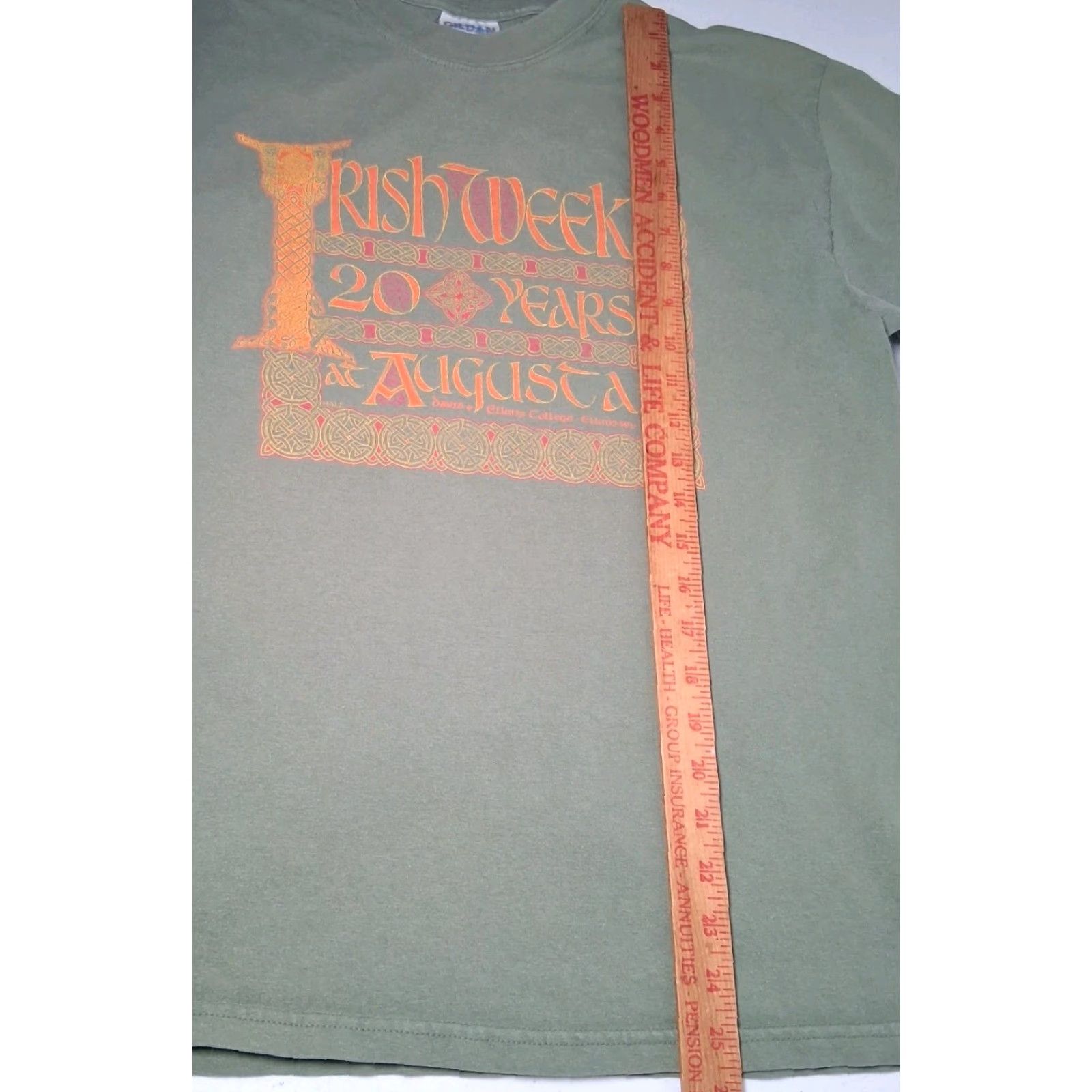 Vintage AND Augusta Irish Week Shirt L Men's Green Cotton Knit Graphic T-Shirt 20 Years WV Celtic Music College Vintage Size US L / EU 52-54 / 3 - 7 Thumbnail
