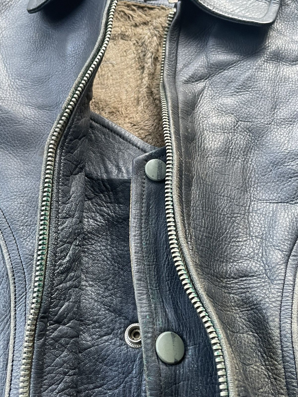Vintage Vintage Saran Boa Leather Jacket Size US M / EU 48-50 / 2 - 12 Thumbnail
